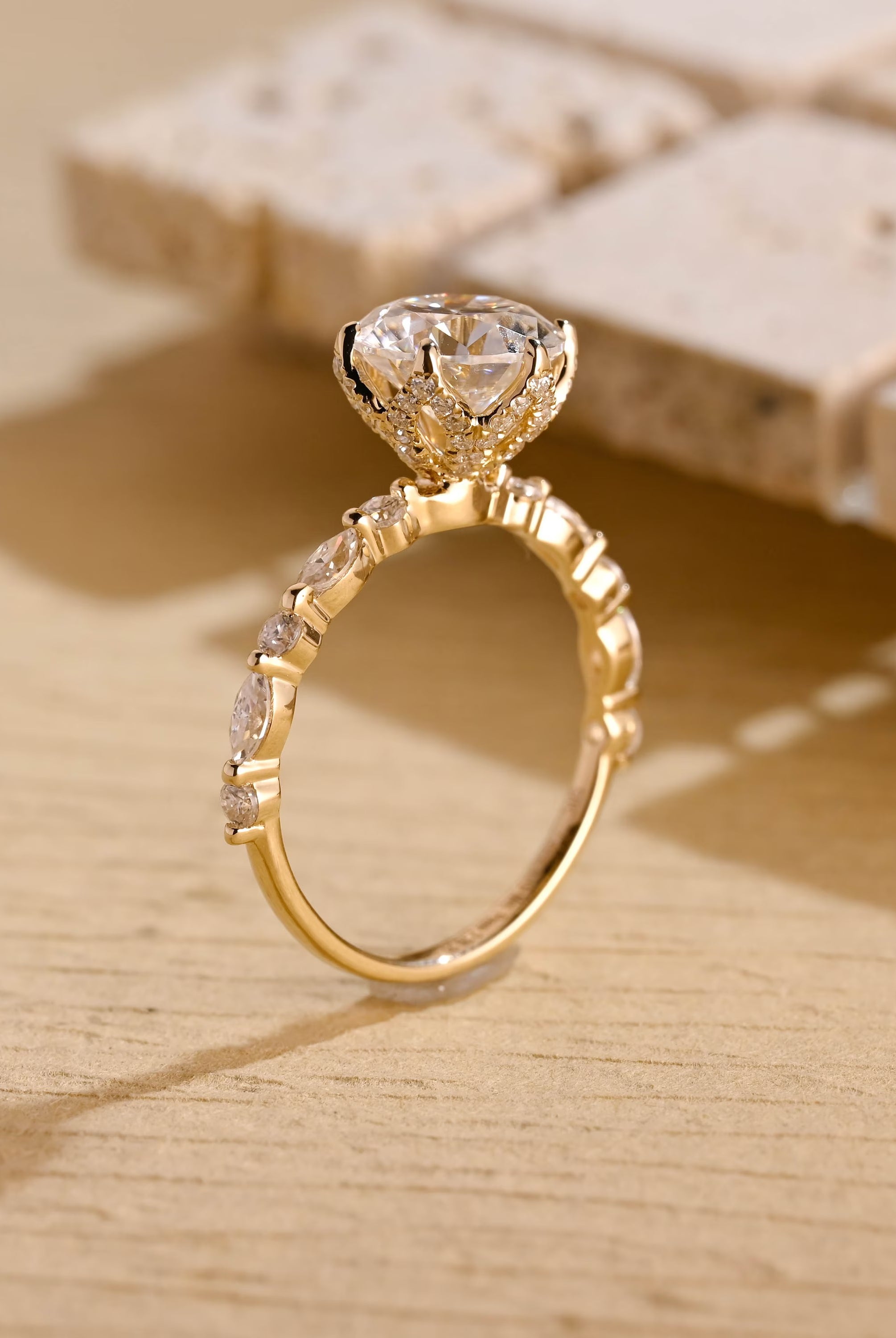 Round Cut Bridal Ring USA