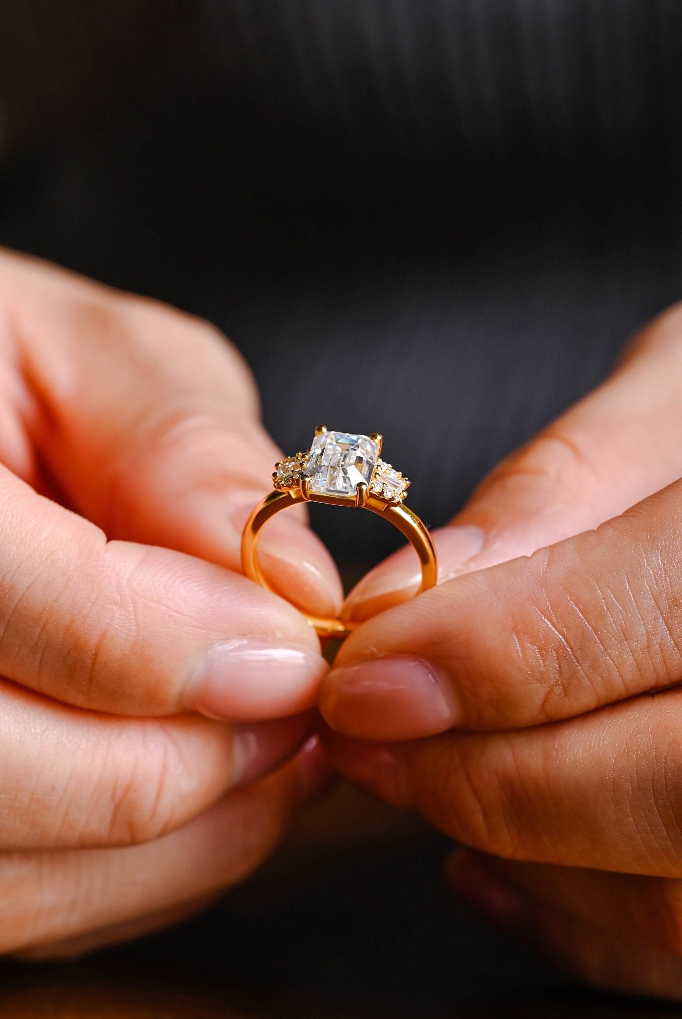 Affordable Moissanite Ring