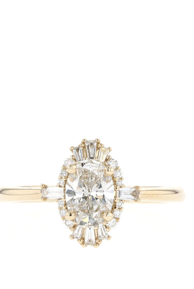 Vintage Oval Engagement Ring