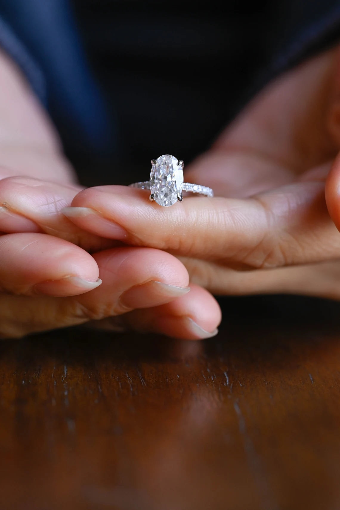 Oval Solitaire Ring