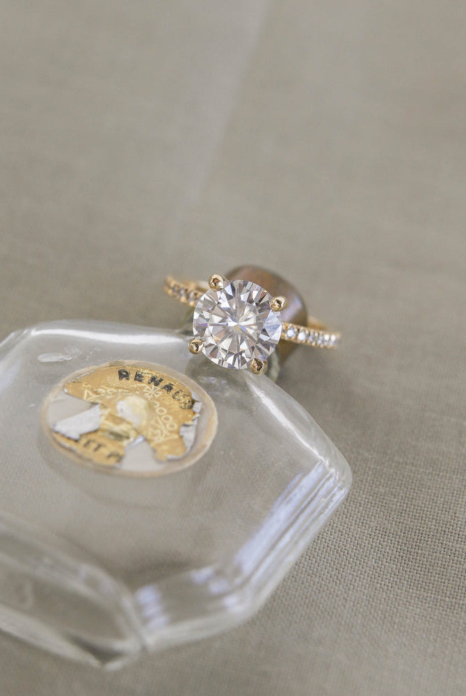 Affordable Moissanite Engagement Ring