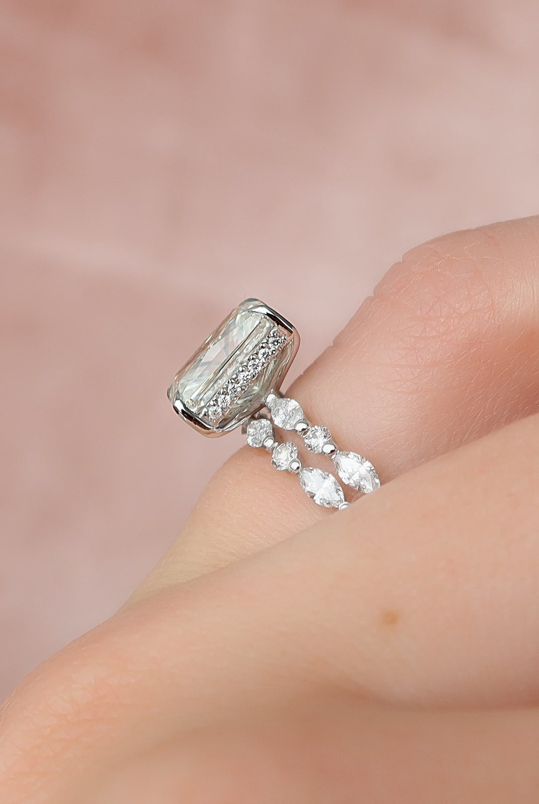 Affordable Radiant Moissanite Ring