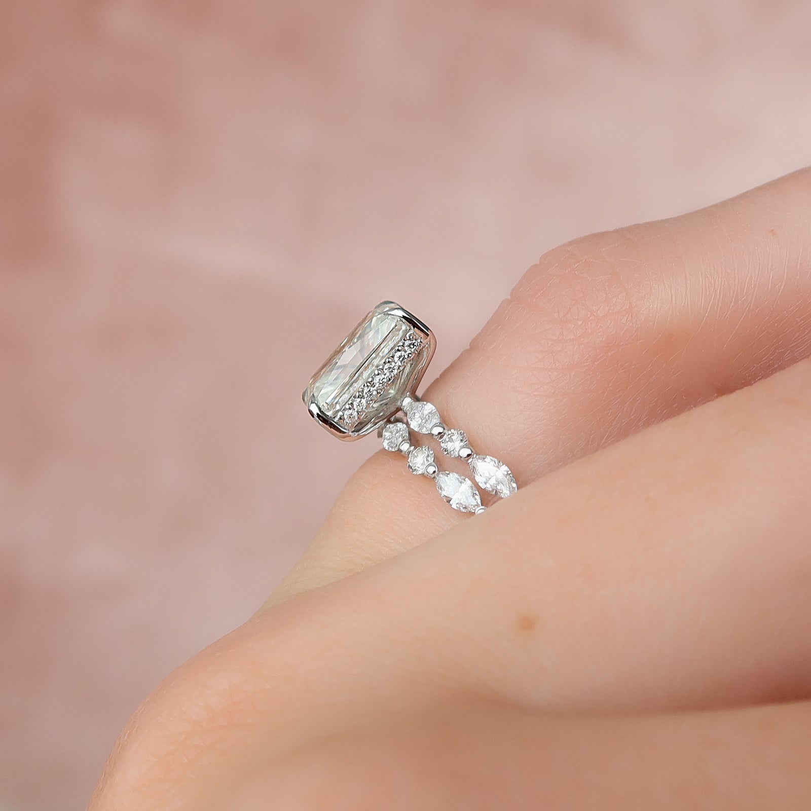Affordable Radiant Moissanite Ring