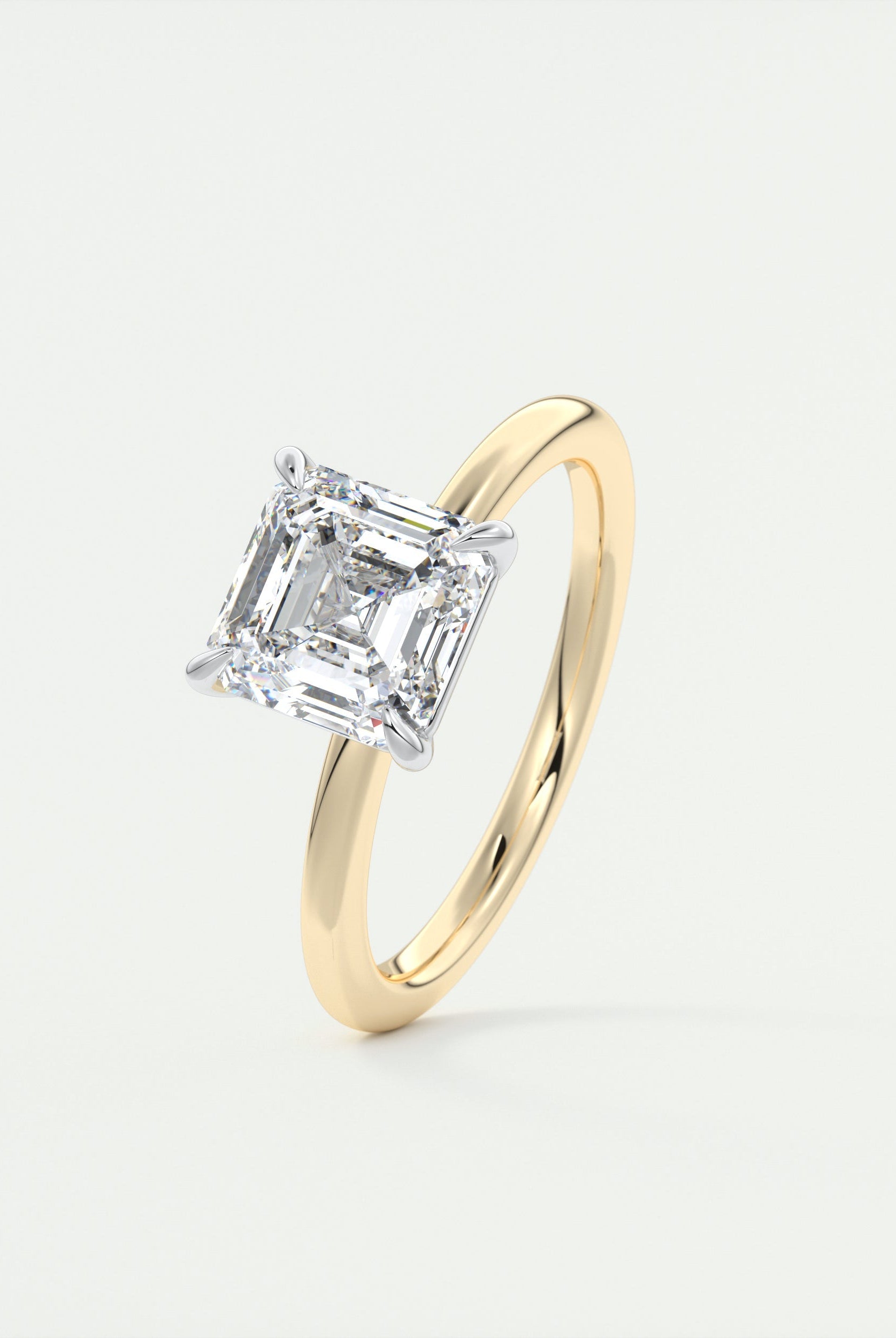 Vintage Style Asscher Ring