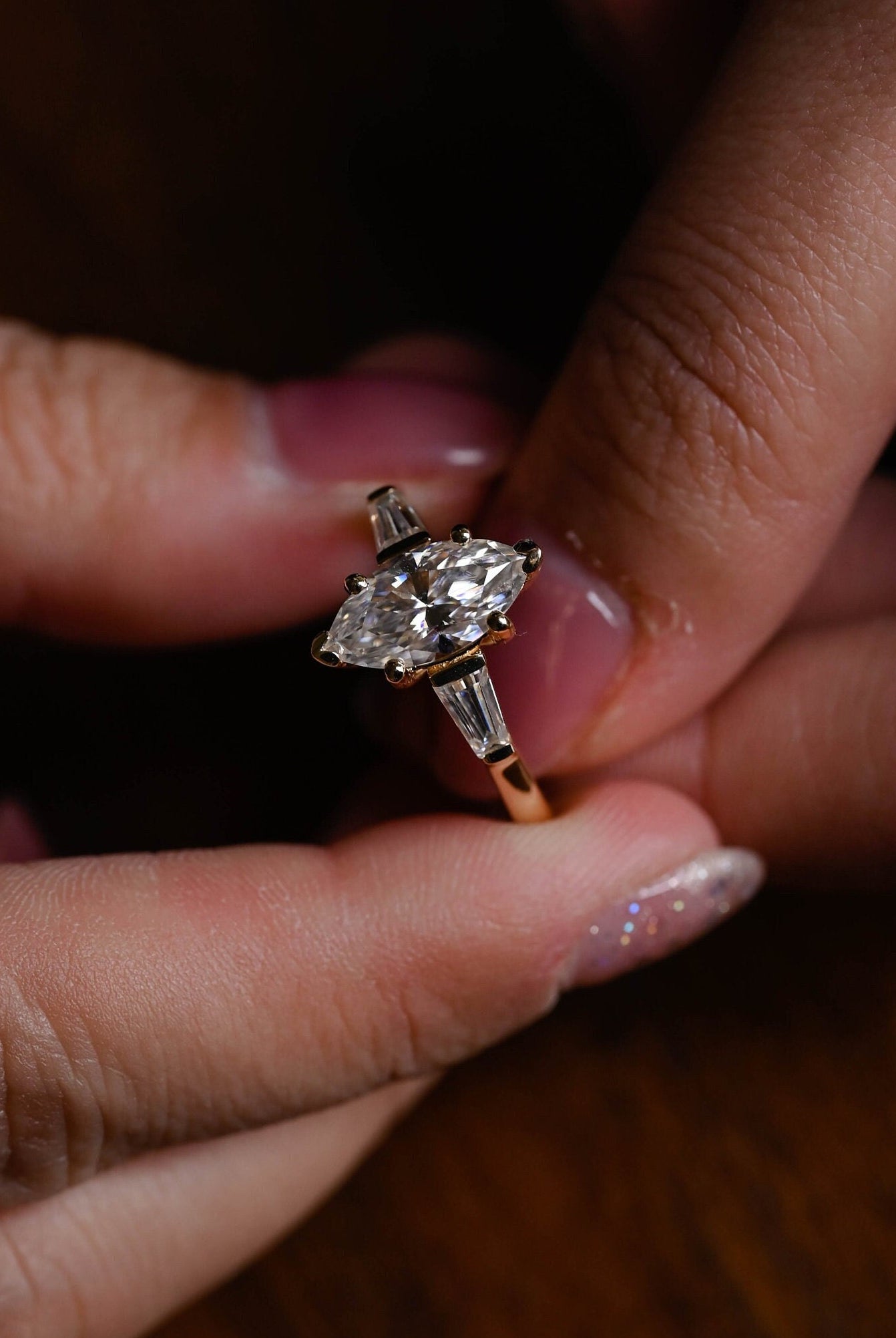 Luxury Moissanite Engagement Ring