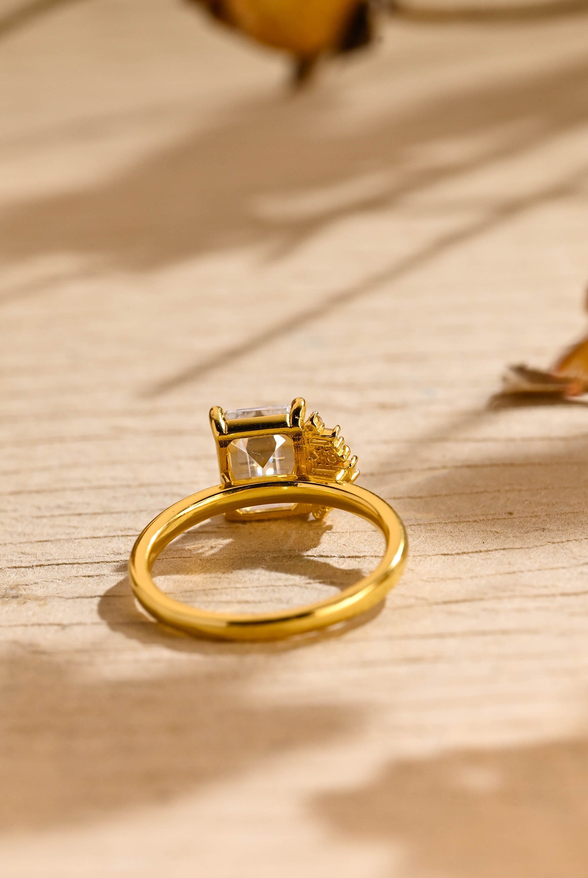 Halo Cluster Moissanite Ring