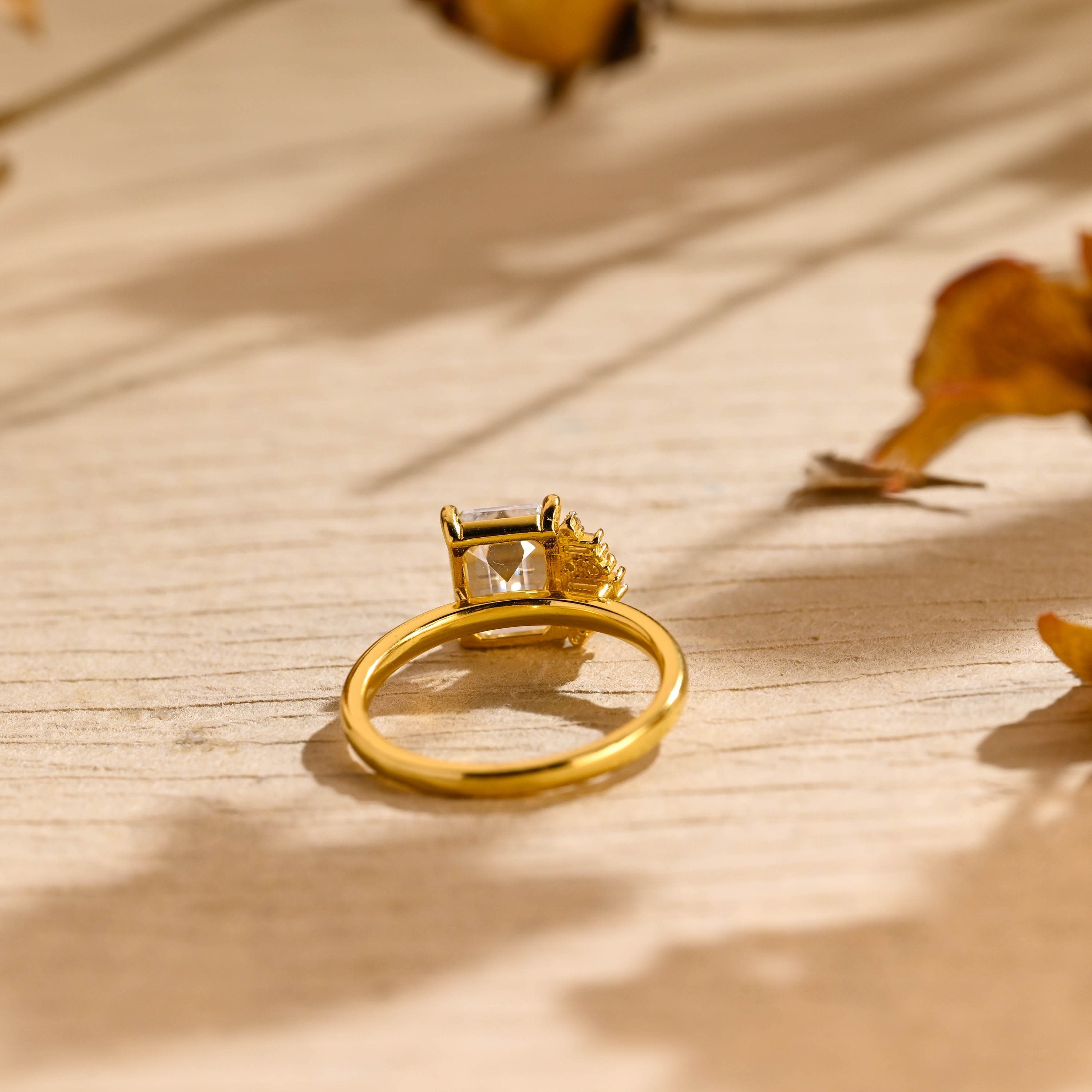 Halo Cluster Moissanite Ring