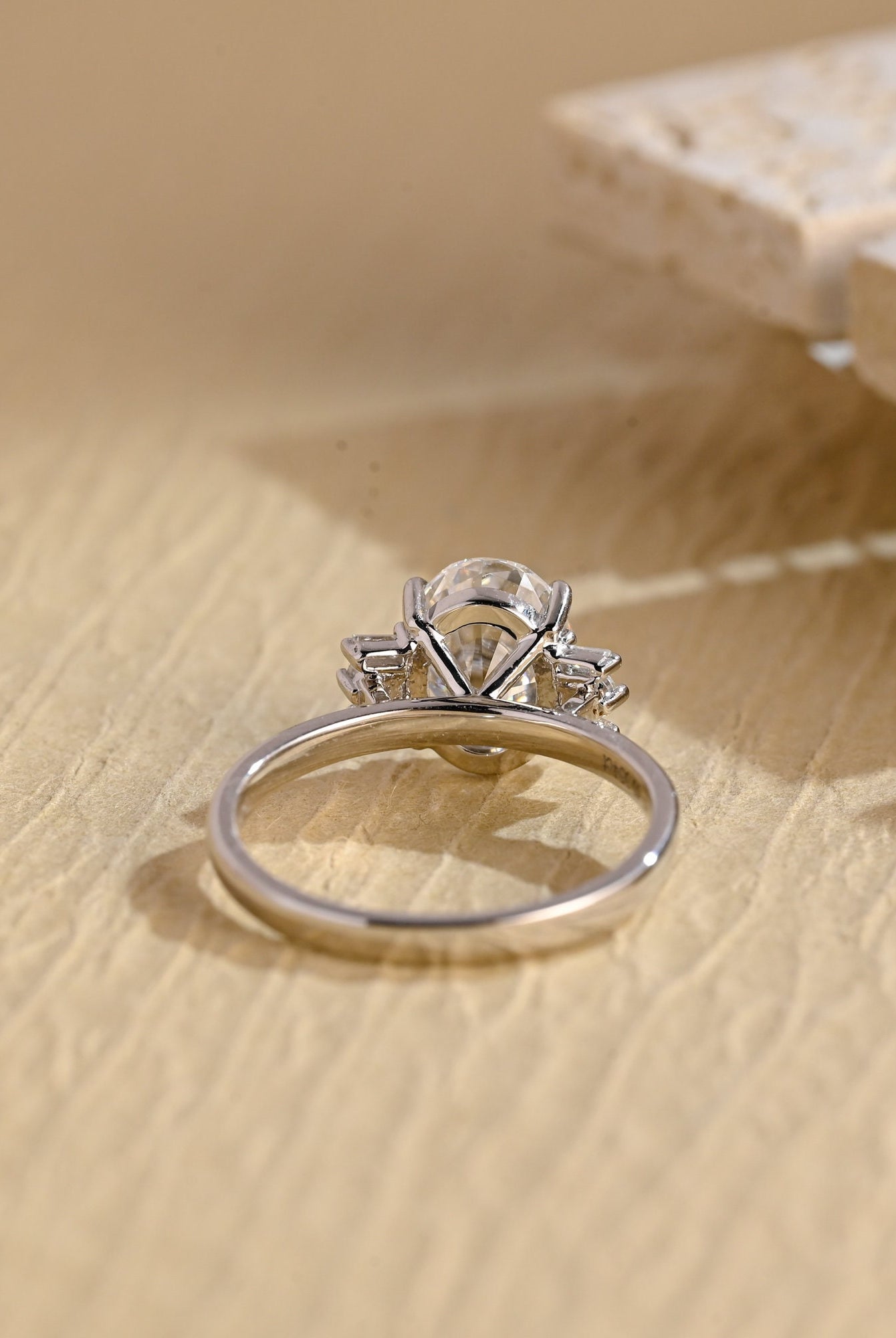 Diamond Accent Moissanite Ring