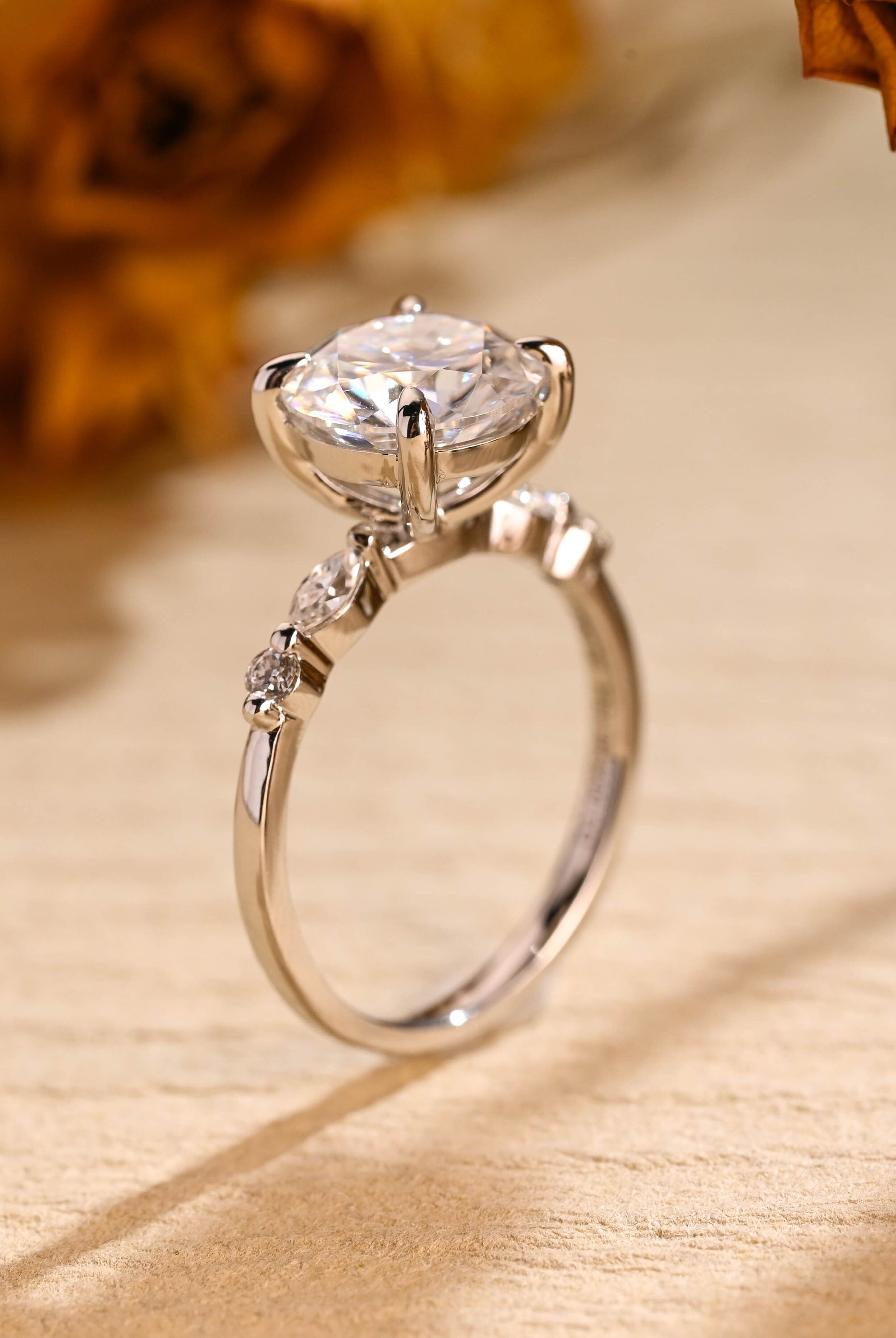 Pavé Band Engagement Ring
