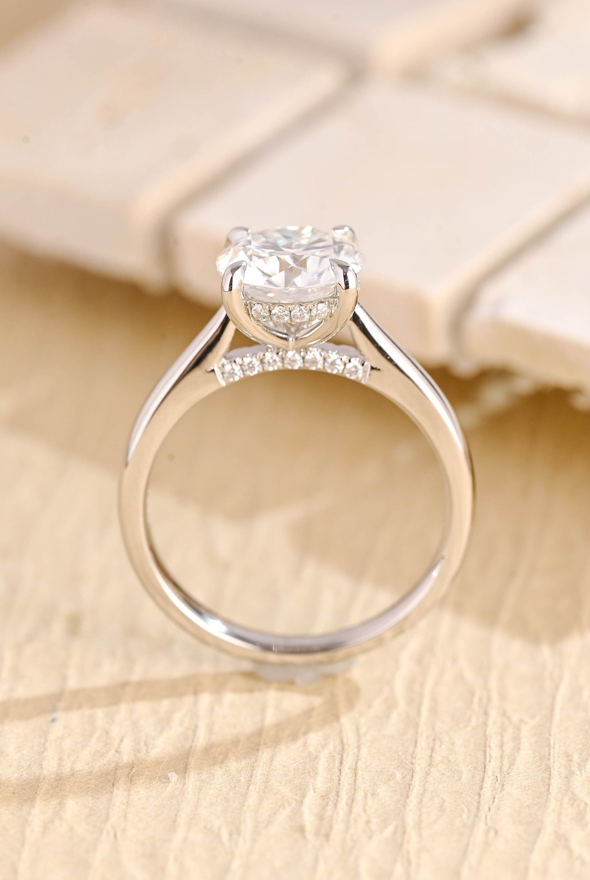 Diamond Accent Moissanite Ring