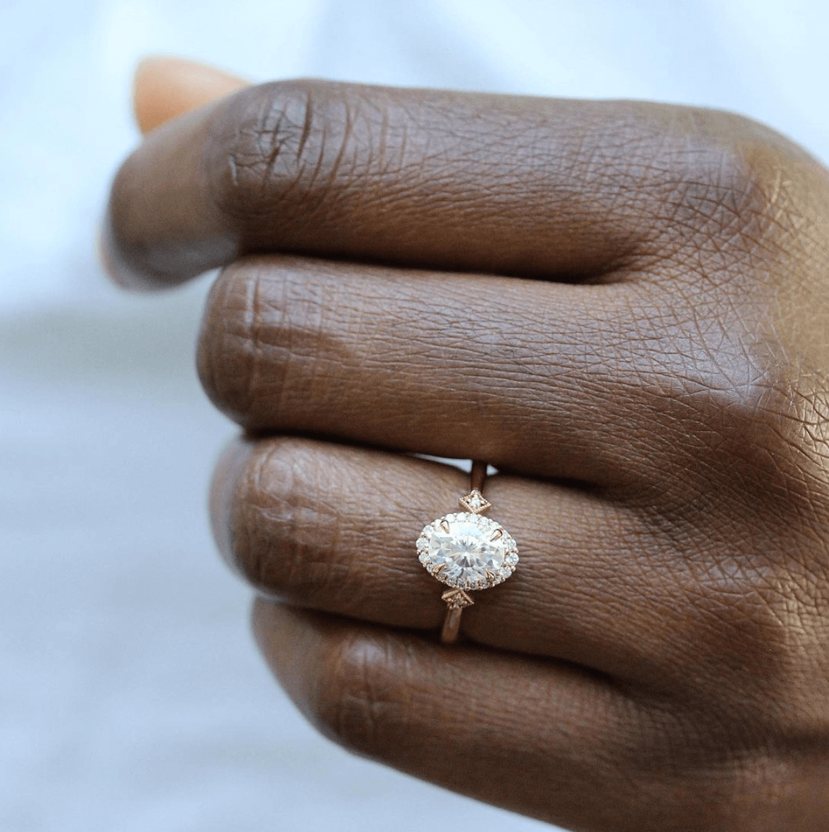 Vintage filigree moissanite engagement rings