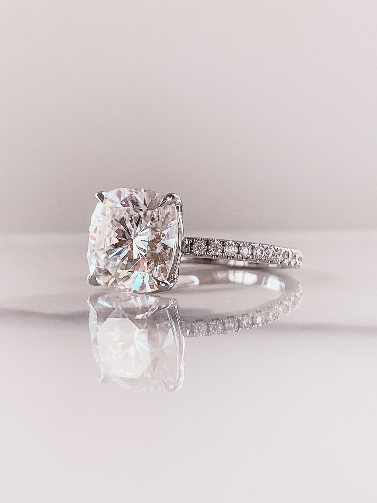 Moissanite wedding jewelry for elegant wedding