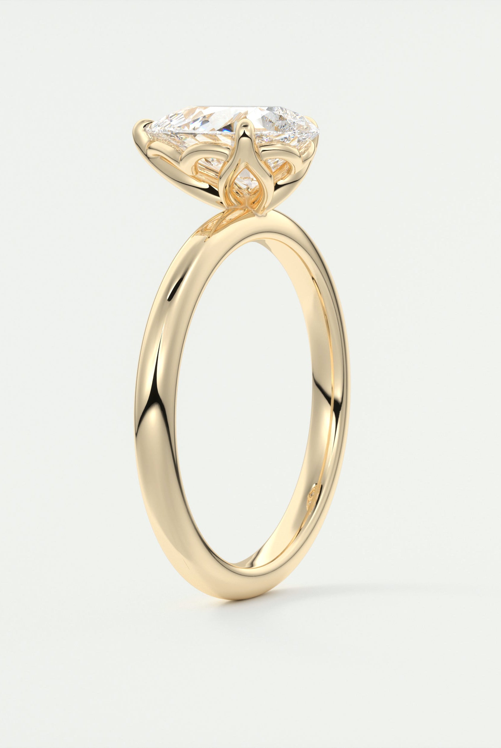 2CT Moissanite Engagement Ring