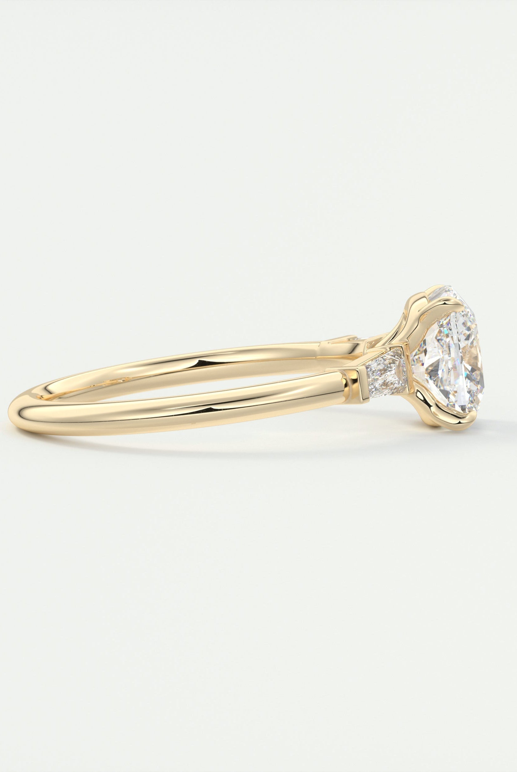 Three Stone Moissanite Ring