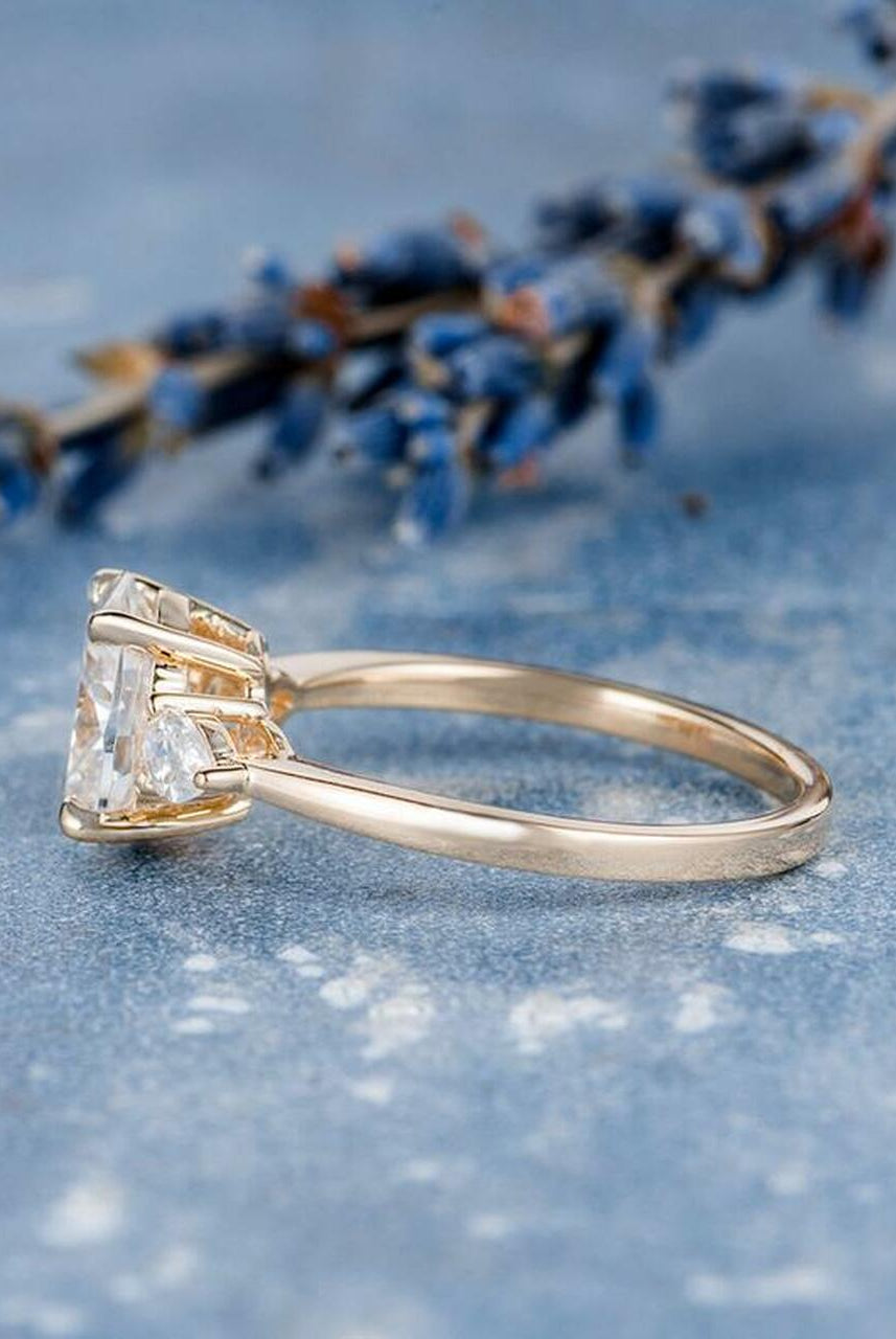Moissanite Engagement Ring for Her