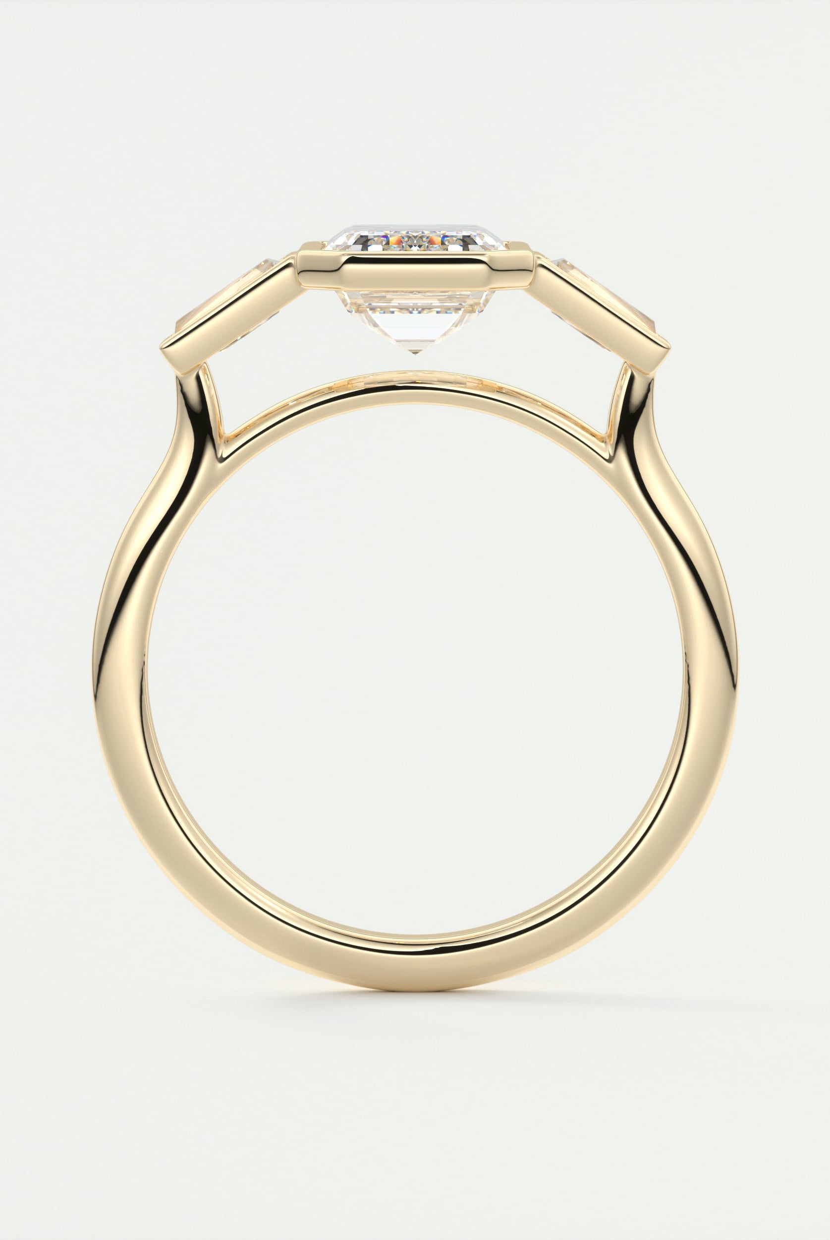 Moissanite Diamond Engagement Ring