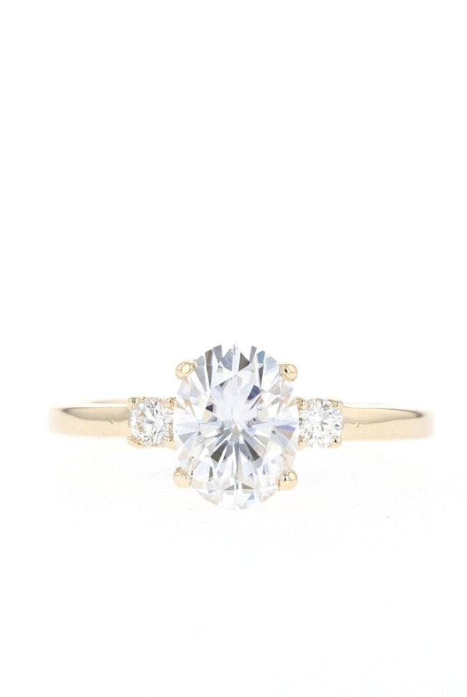 Vintage Oval Moissanite Ring