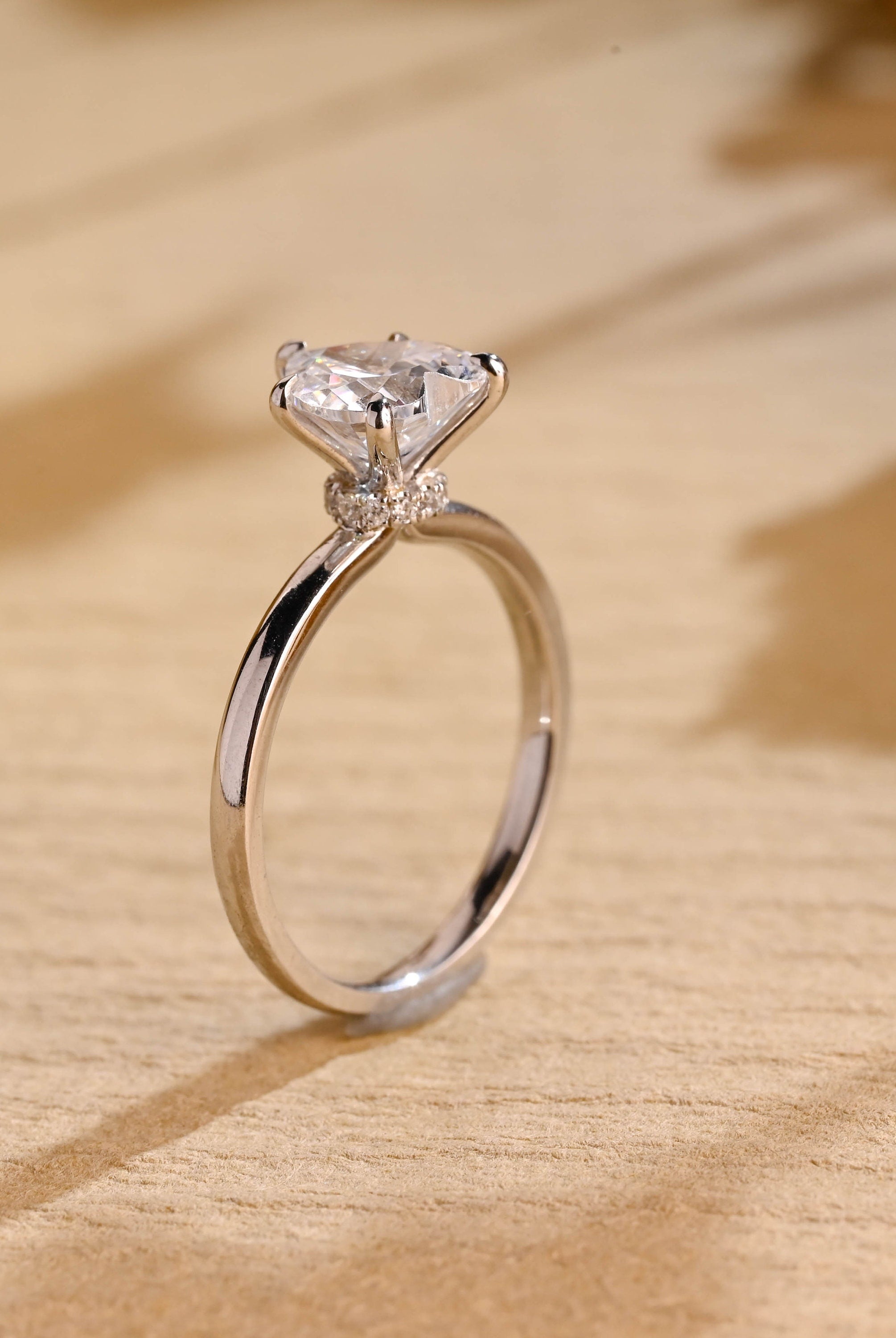 Luxury Moissanite Engagement Ring