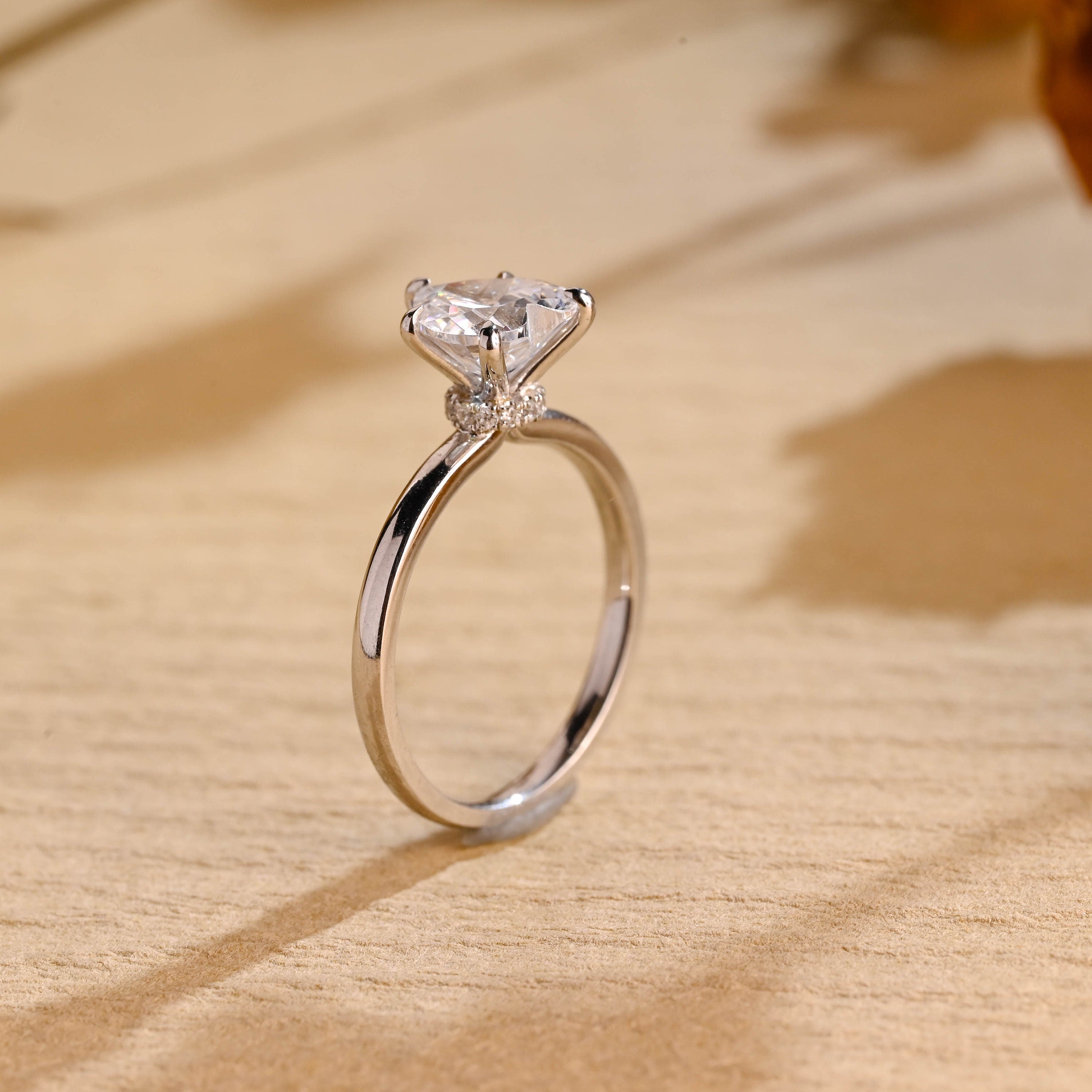 Luxury Moissanite Engagement Ring