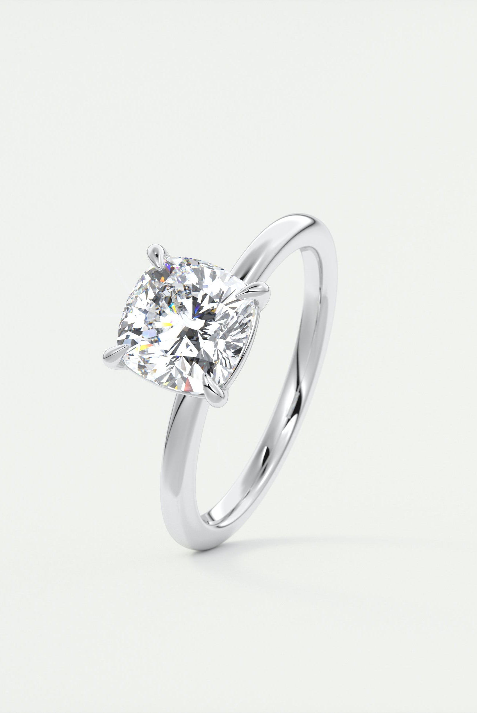 2 Carat Cushion Cut Ring
