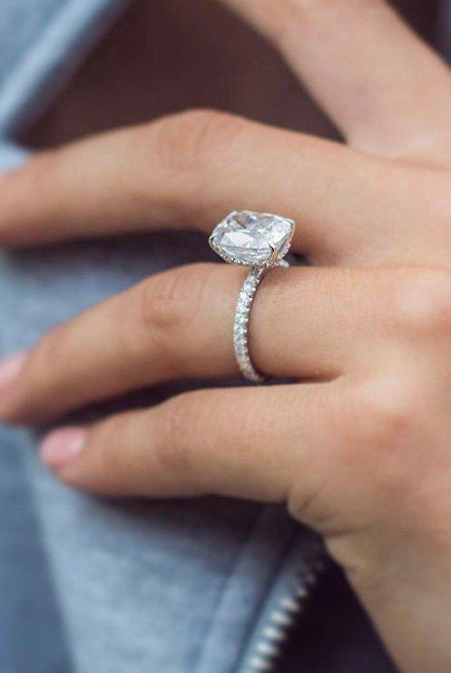 Luxury Cushion Engagement Ring