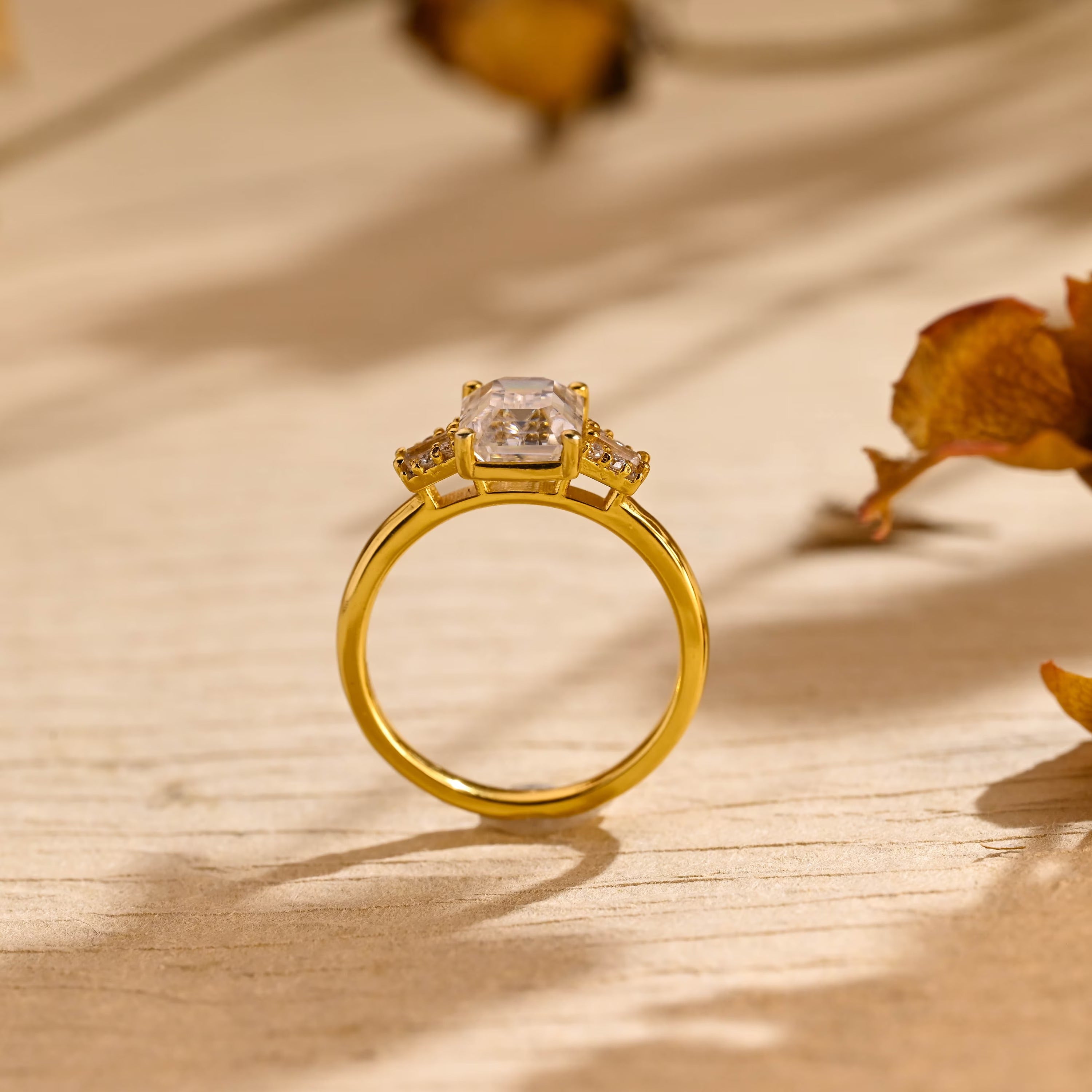 Unique Cluster Engagement Ring