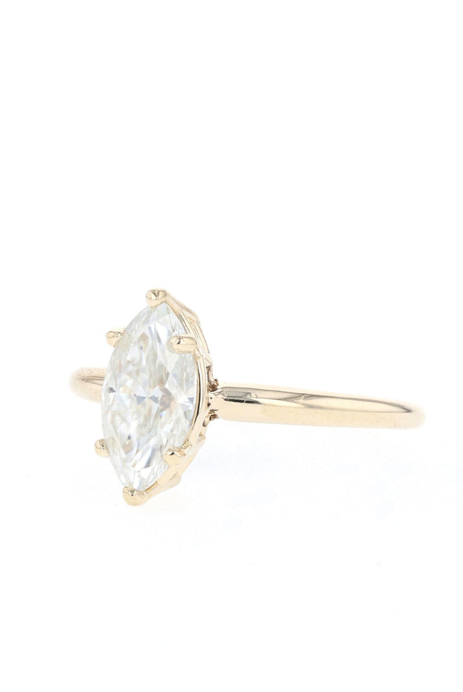 Solitaire Moissanite Ring