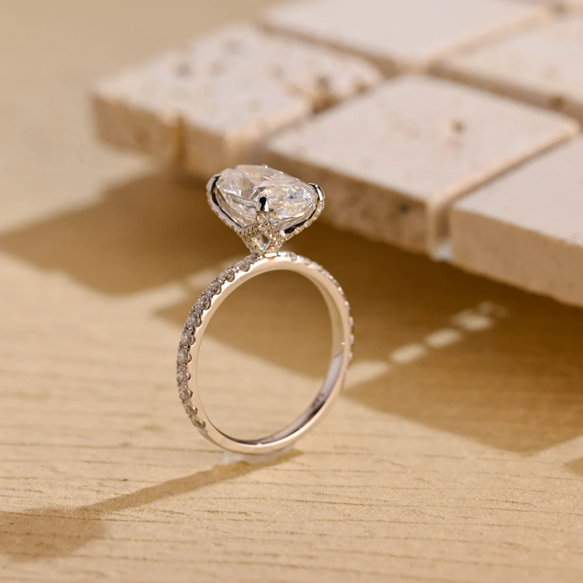 Moissanite Diamond Ring