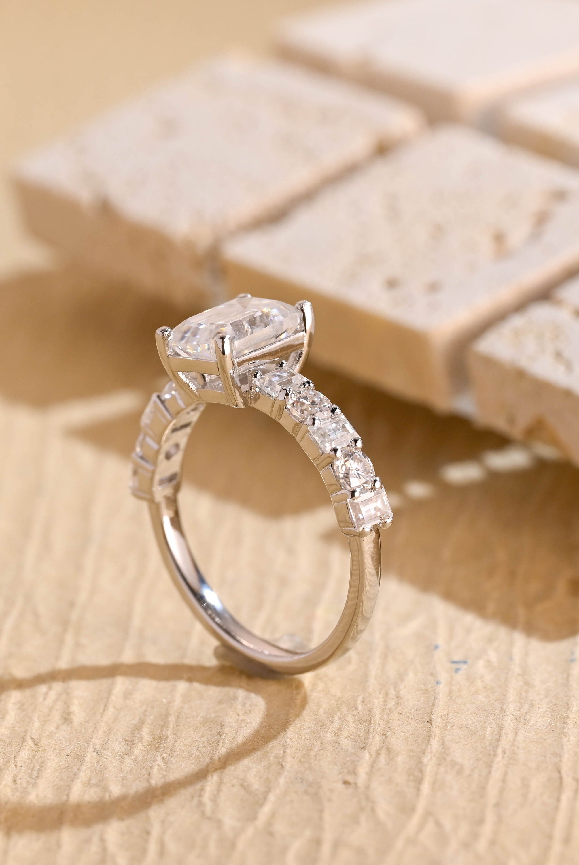 Affordable Moissanite Engagement Ring