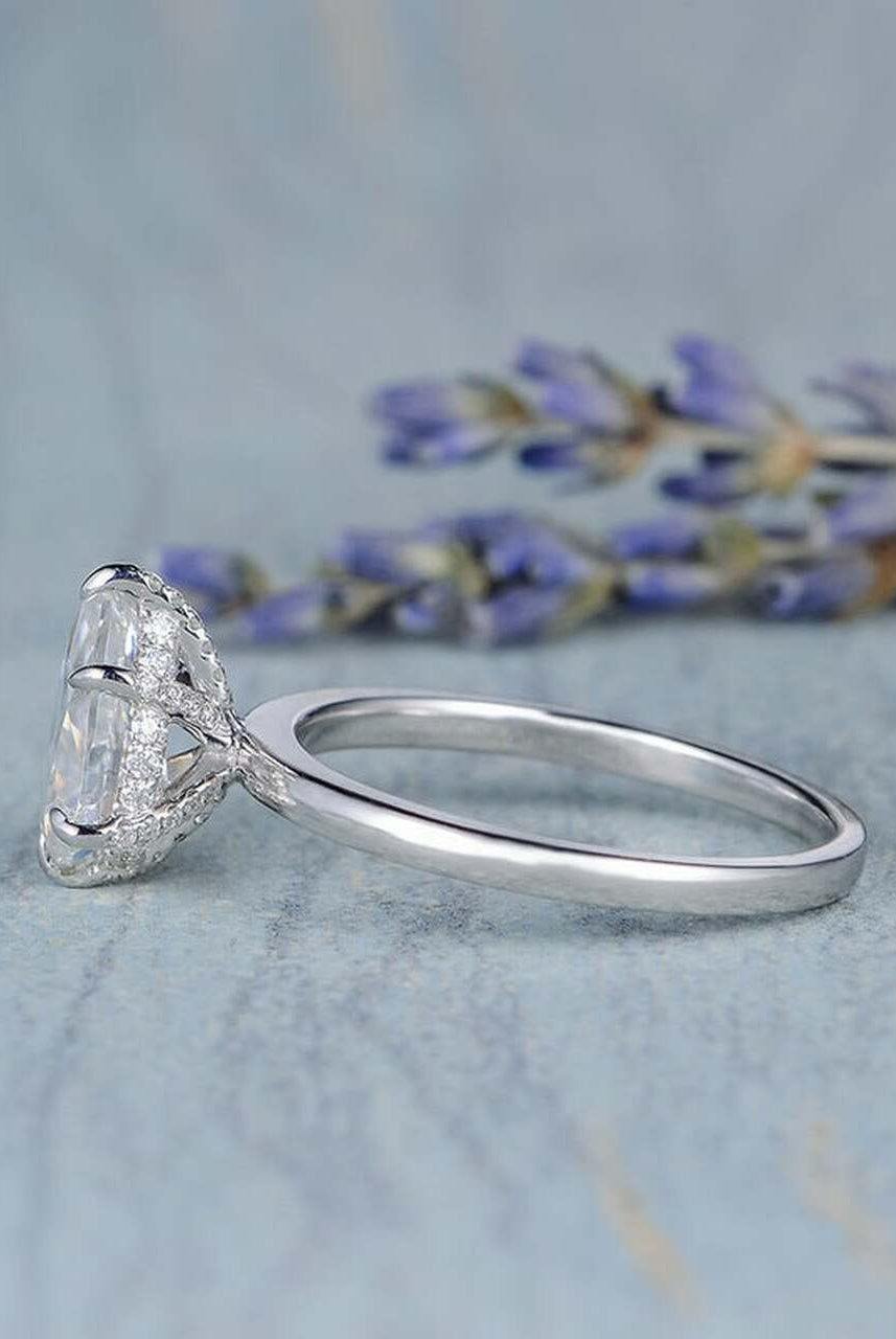 Custom Moissanite Engagement Ring