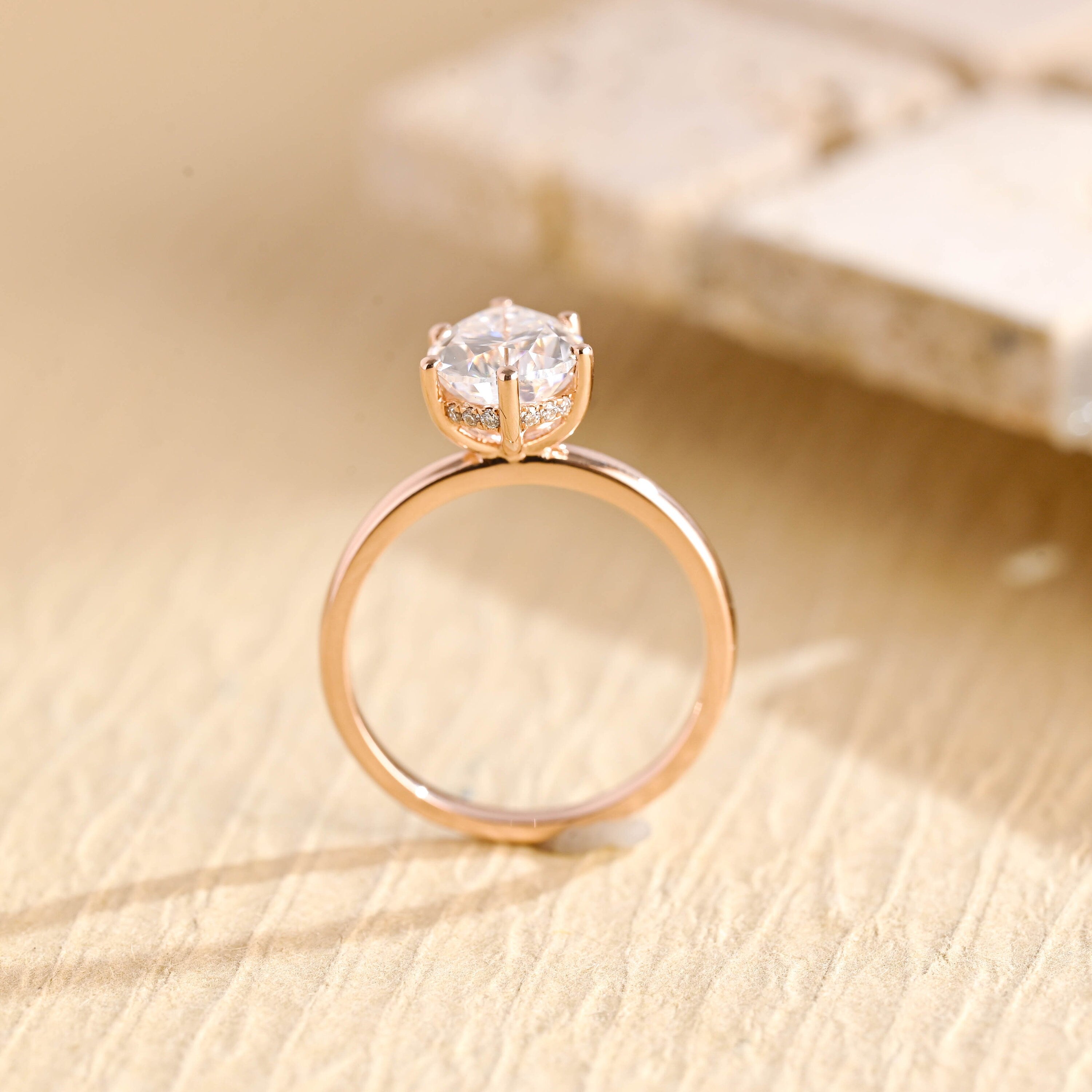 Diamond Accent Moissanite Ring