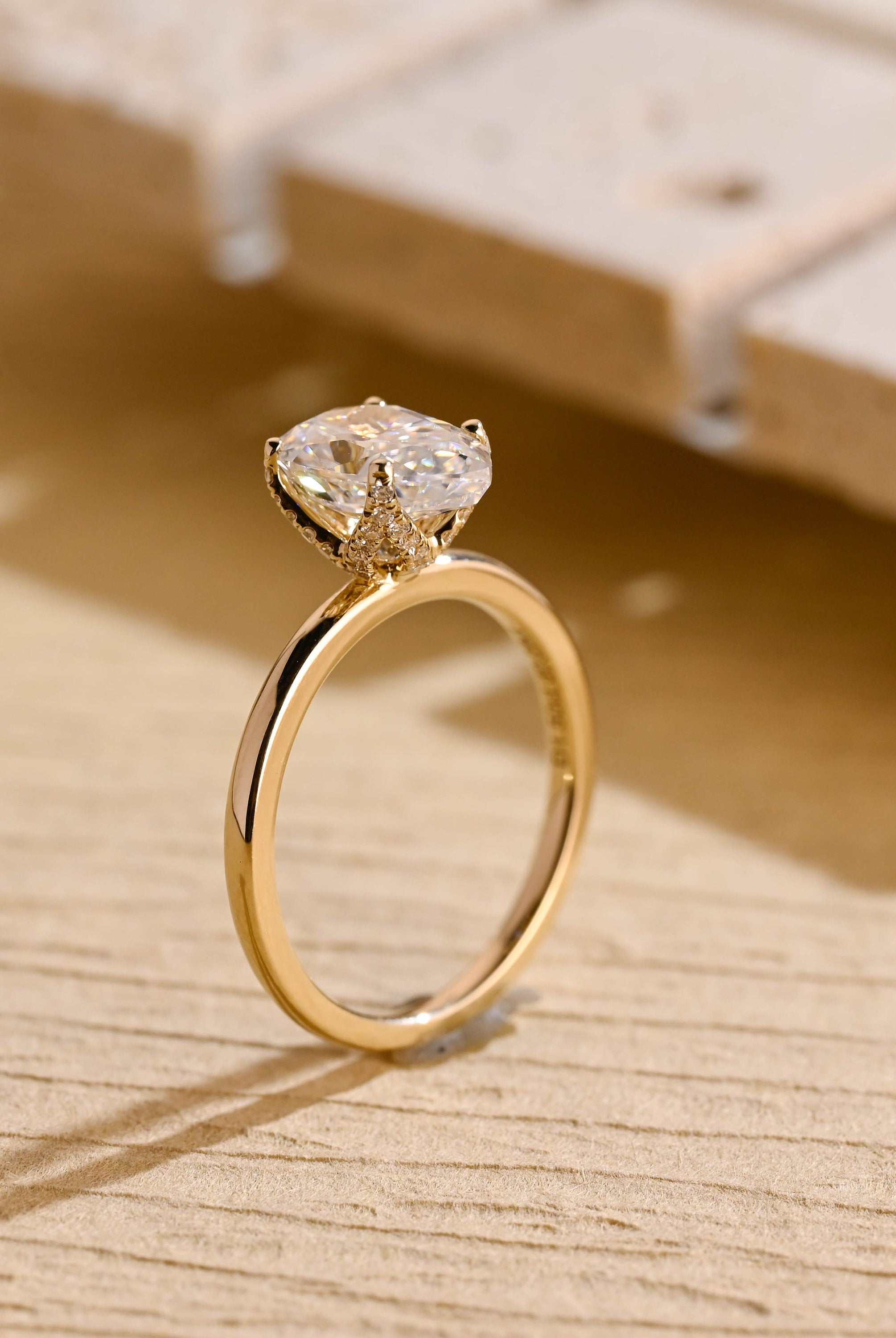 Luxury Pear Moissanite Ring