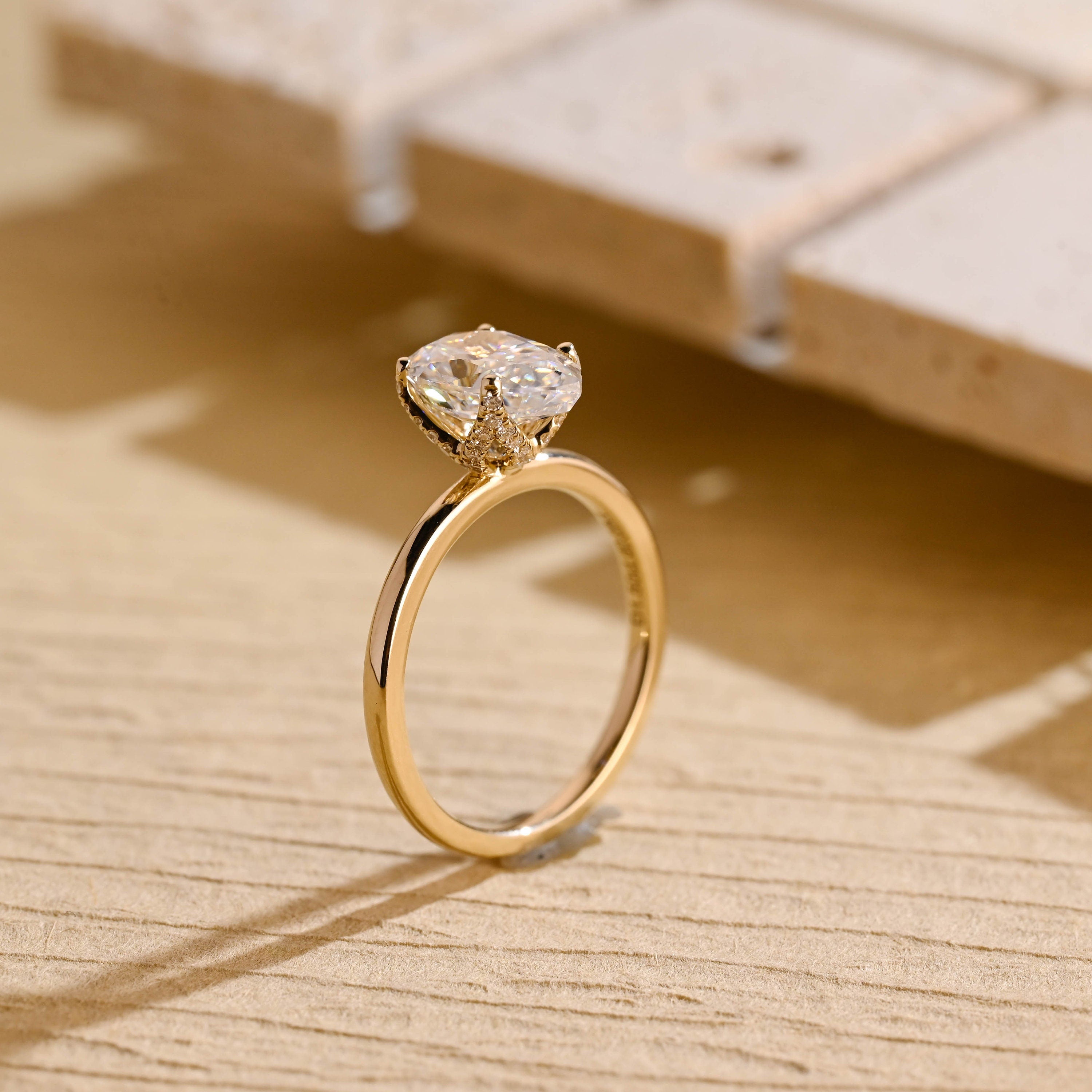 Luxury Pear Moissanite Ring