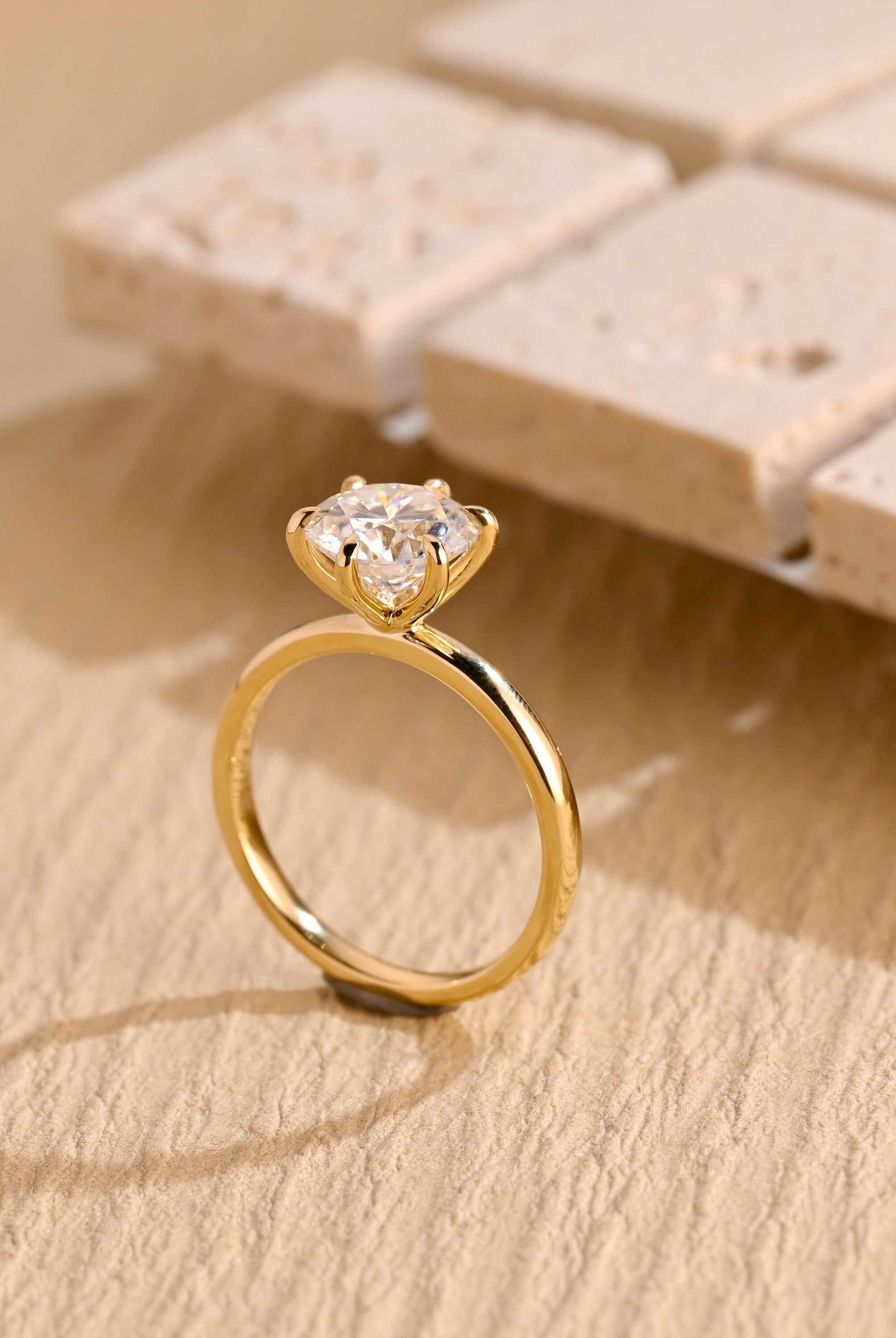 Lab Created Moissanite Ring