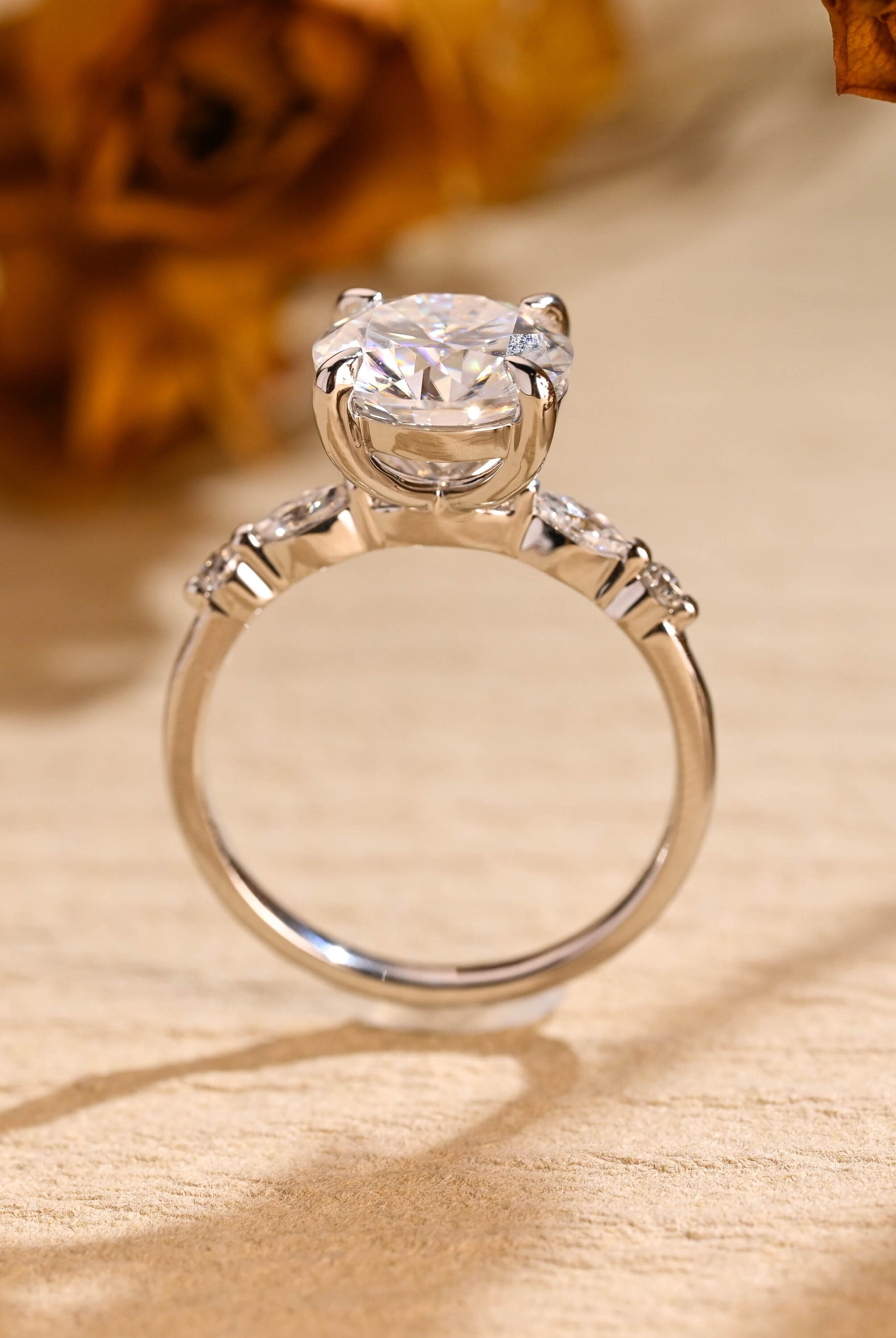 Pavé Band Engagement Ring