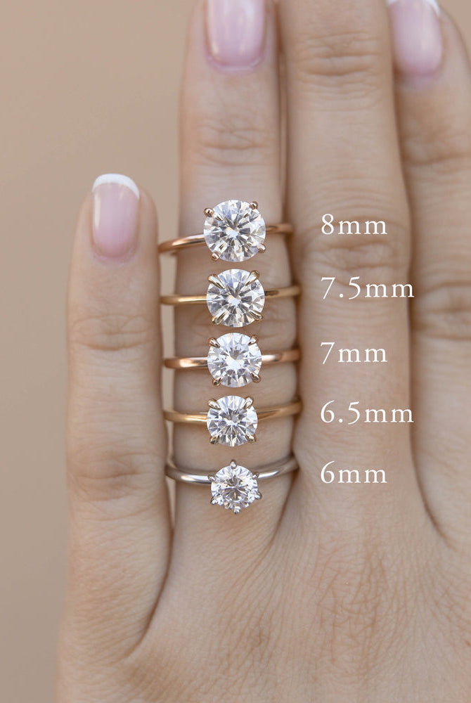 Moissanite Diamond Engagement Ring