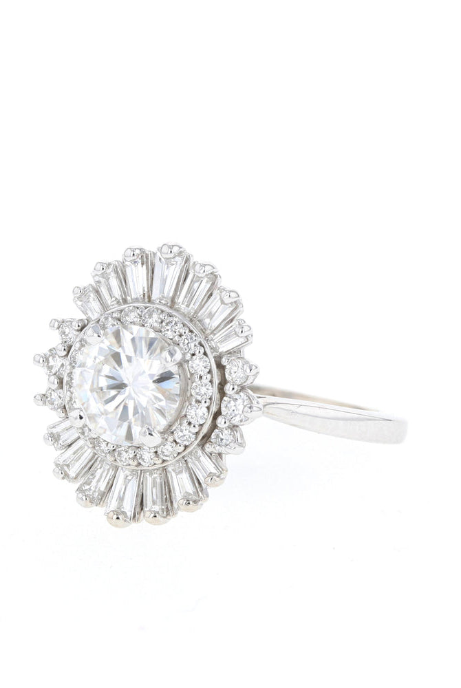 Affordable Moissanite Engagement Ring