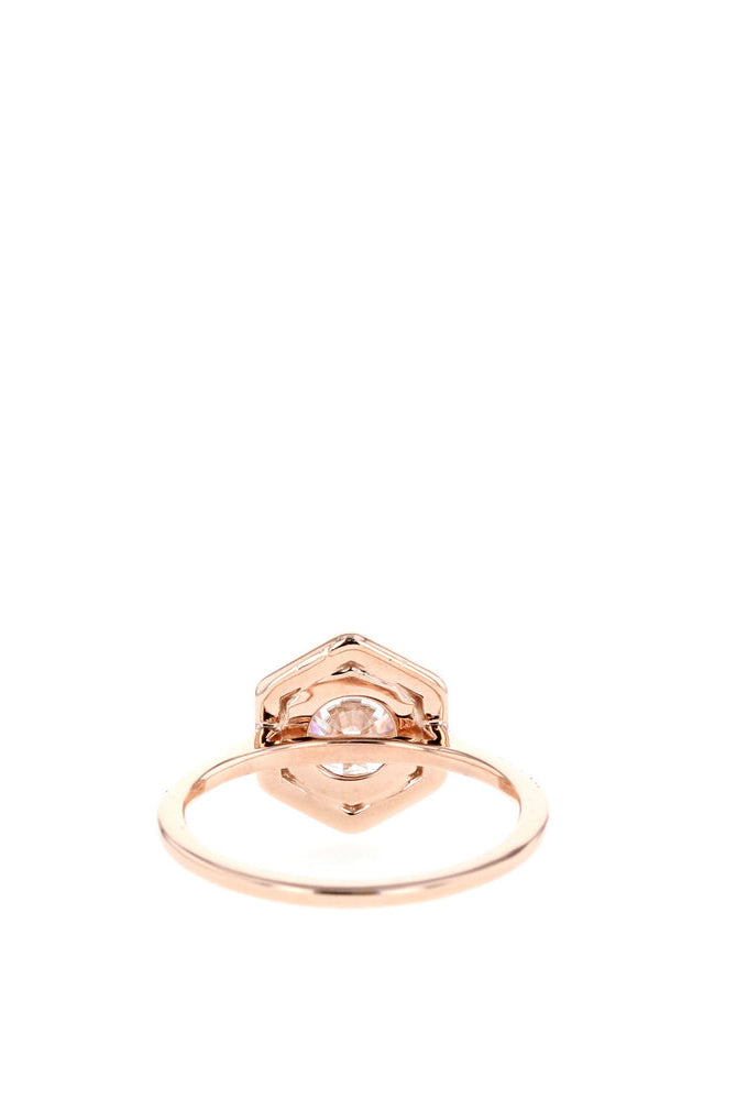 Classic Halo Moissanite Ring