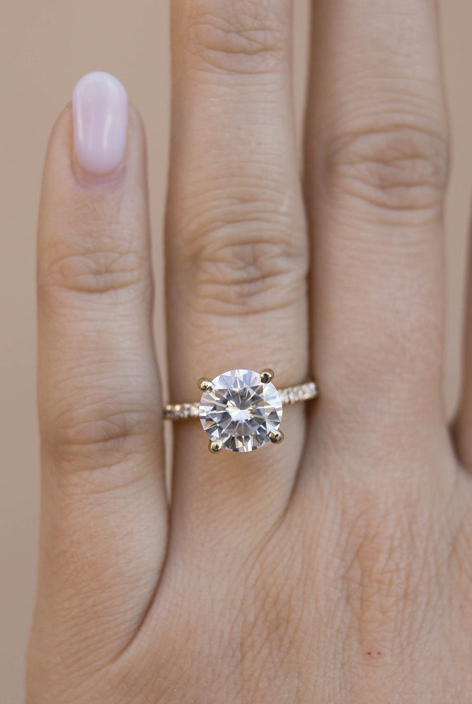 Classic Round Moissanite Ring