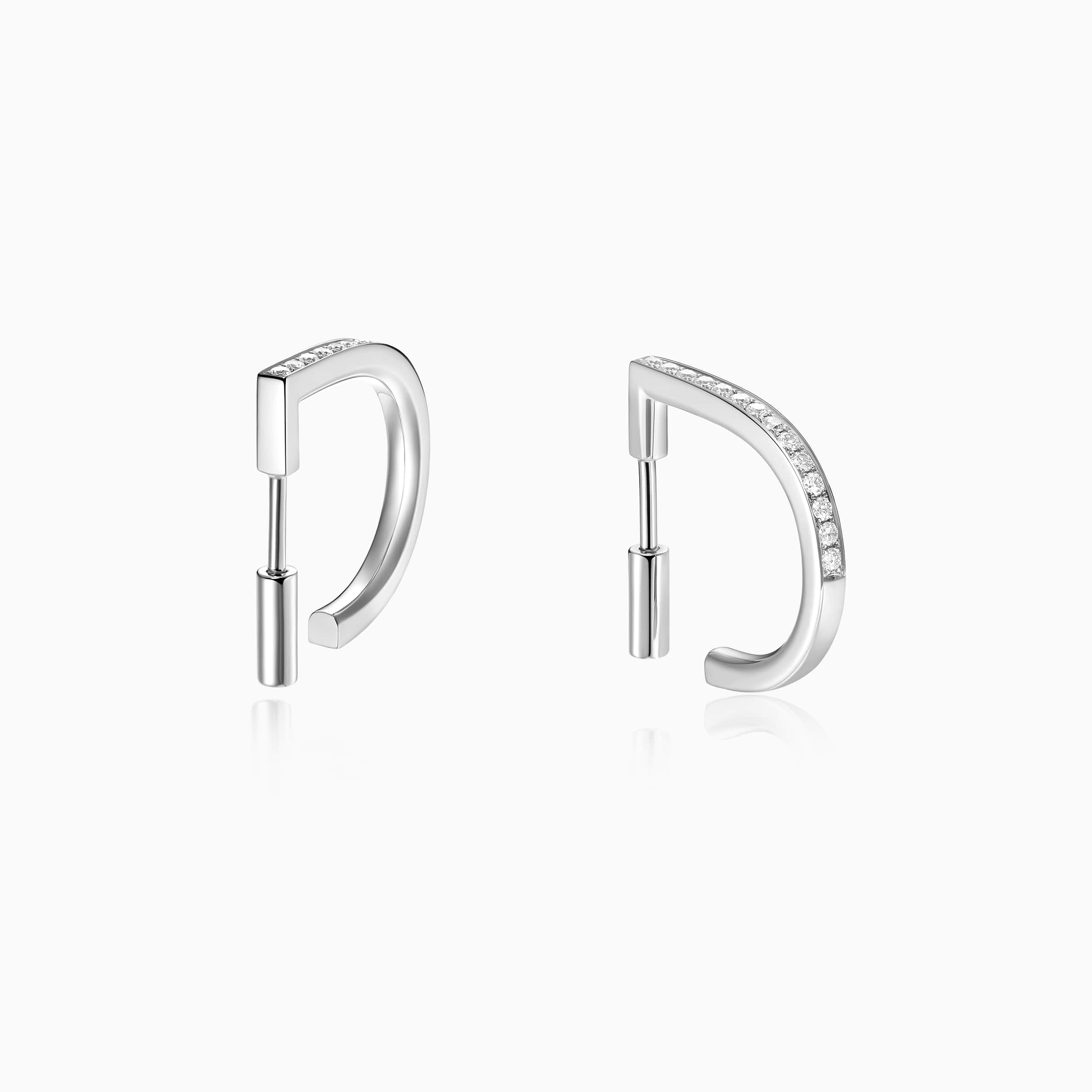 Round Cut Diamond Moissanite Earrings for Women