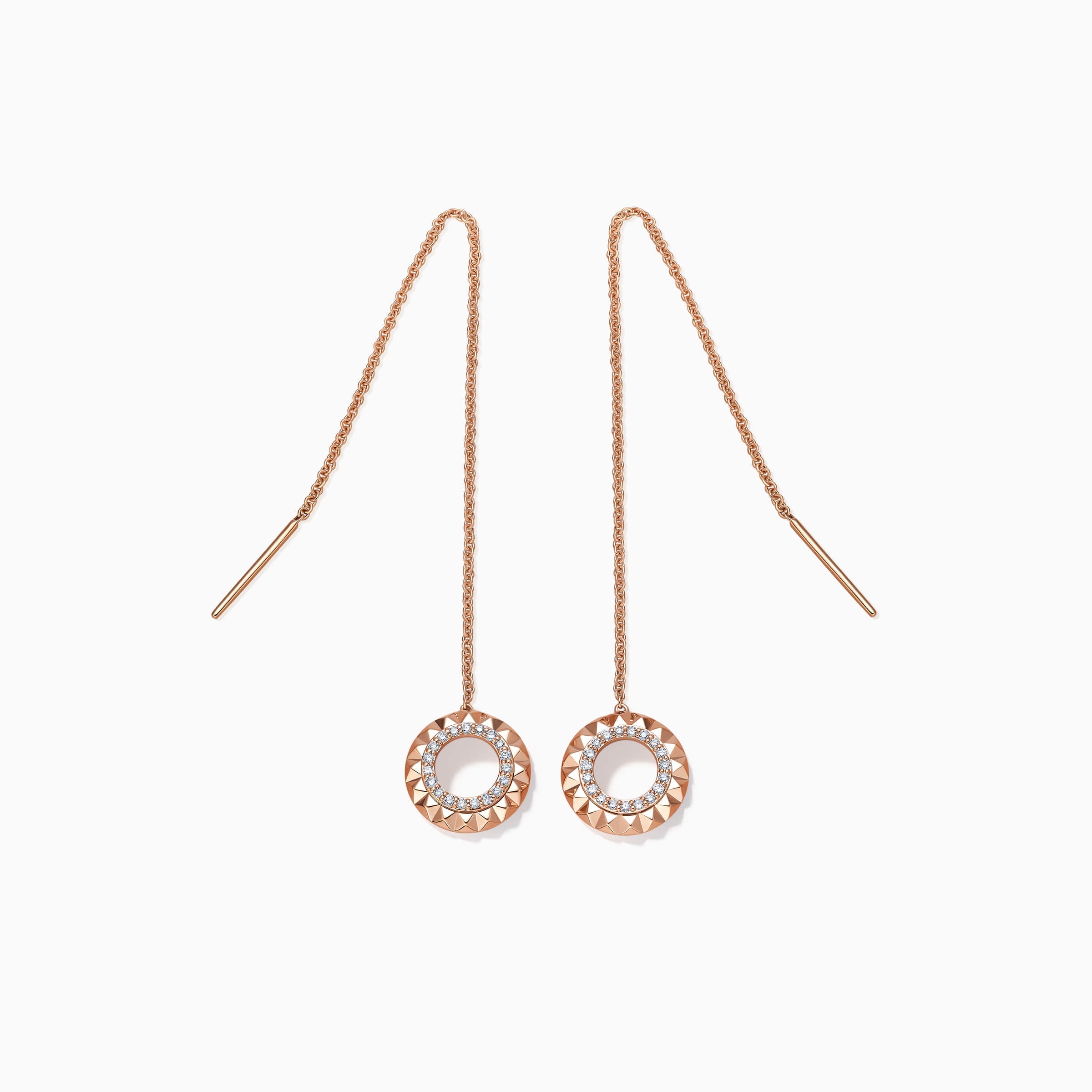 Round Cut Moissanite Unique Diamond Earrings for Women