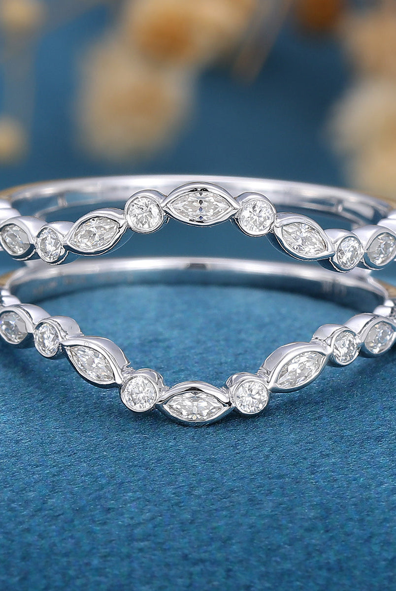 3-60-ct-round-marquise-shaped-moissanite-unique-wedding-band