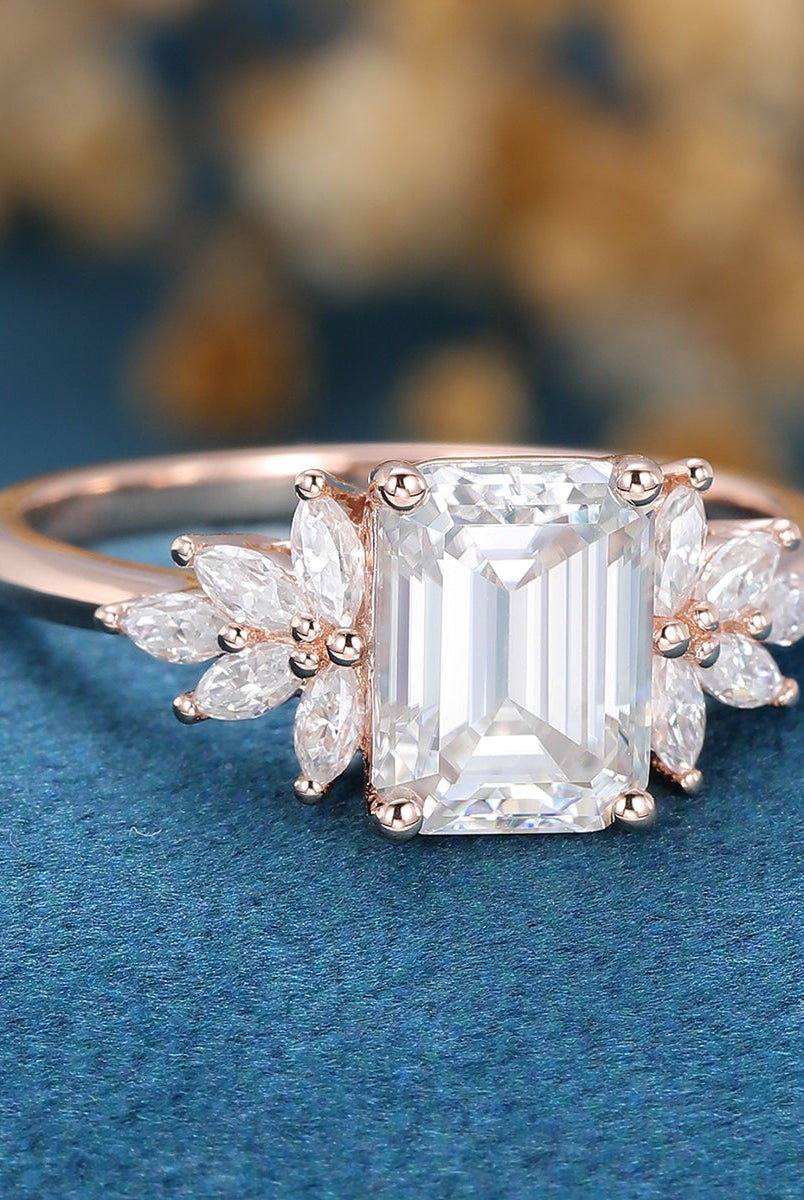 1-60-ct-emerald-shaped-moissanite-cluster-engagement-ring-8