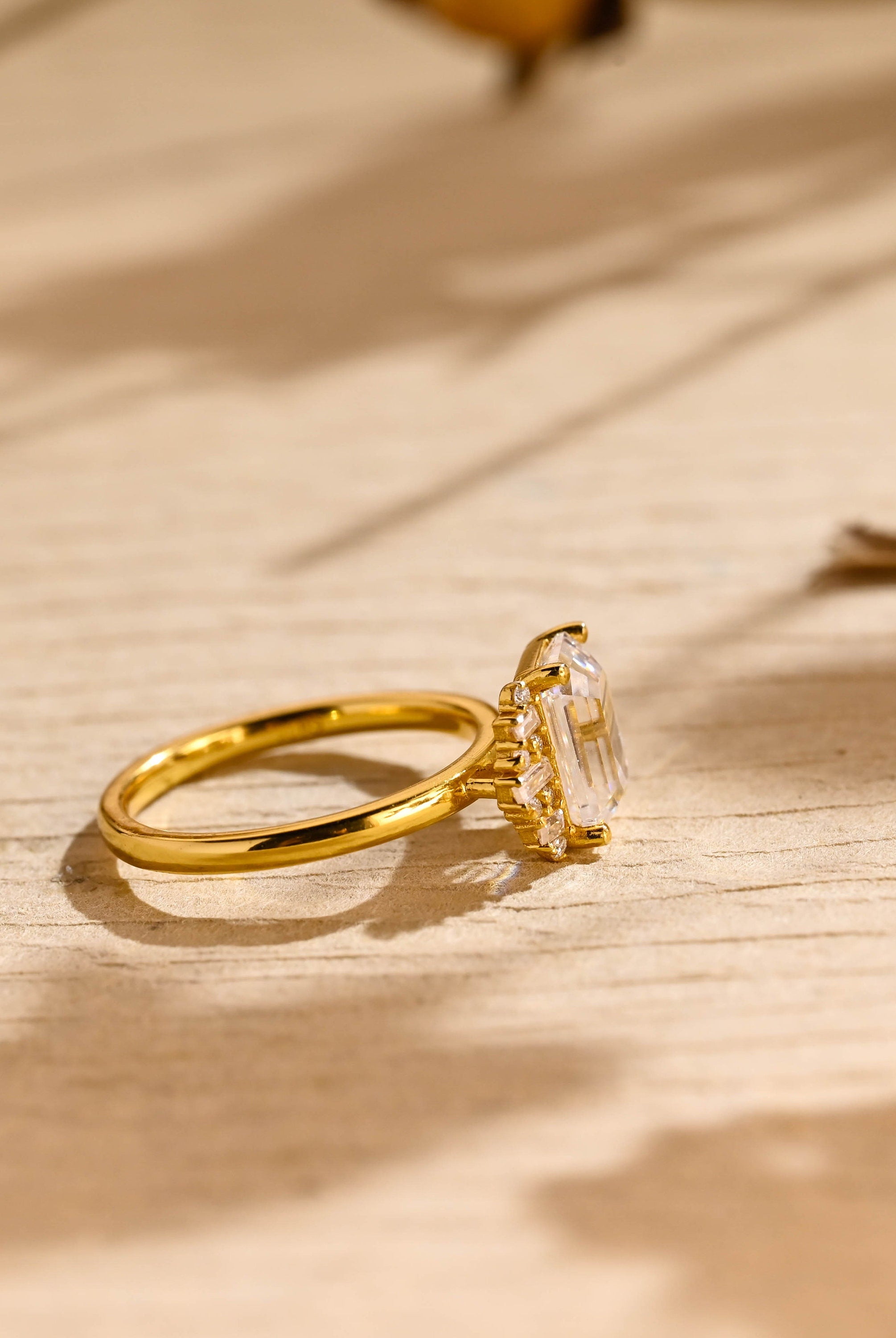 Unique Moissanite Ring