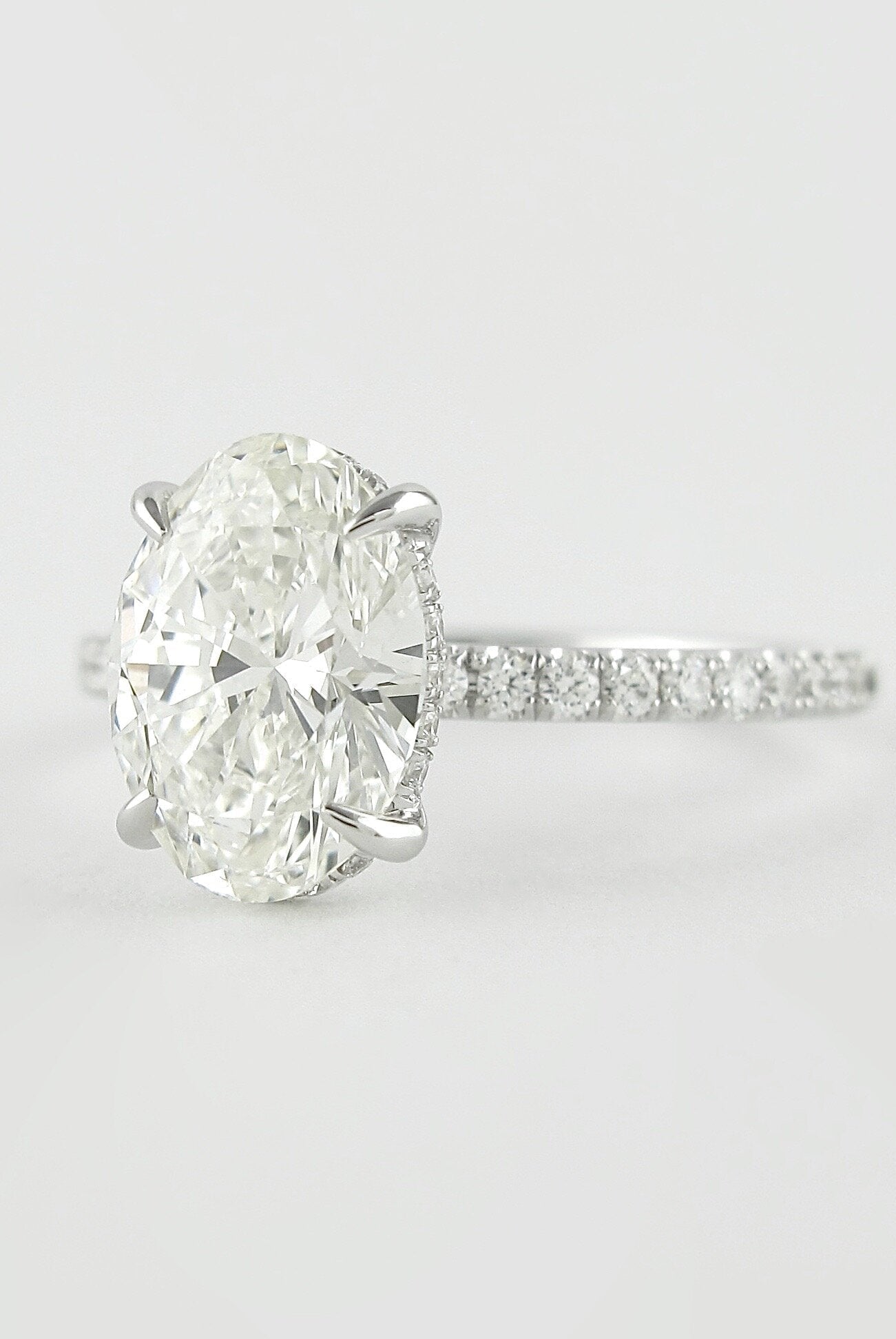 Custom Moissanite Engagement Ring