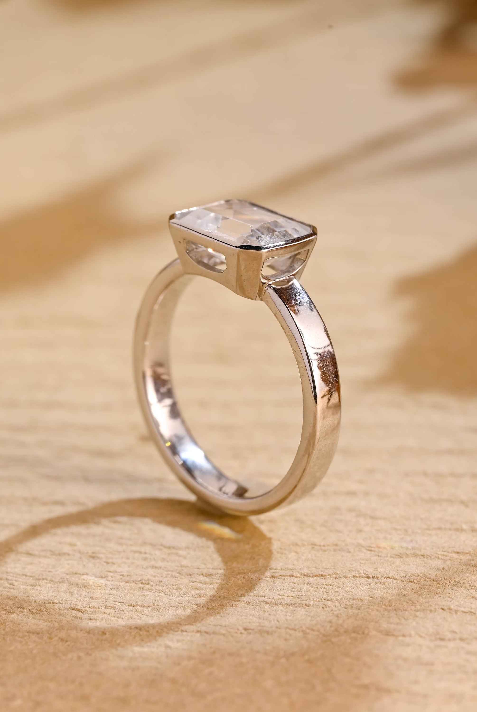Emerald Cut Wedding Ring for Women