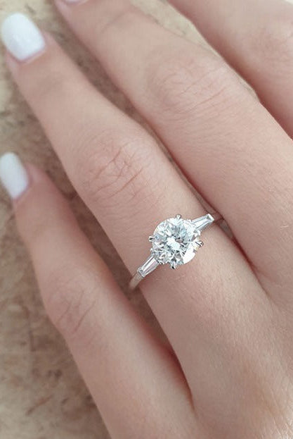 moissanite oval eternity band