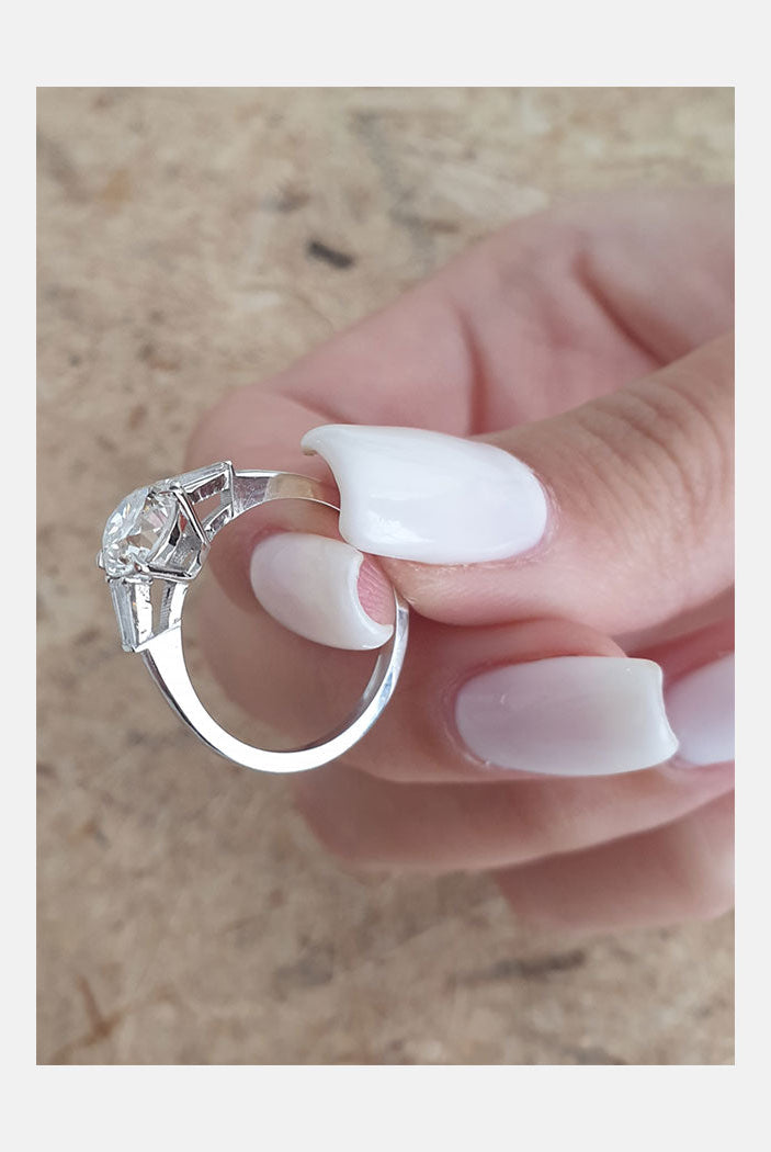 moissanite 4 carat ring