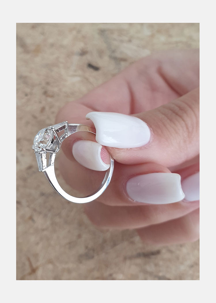moissanite 4 carat ring