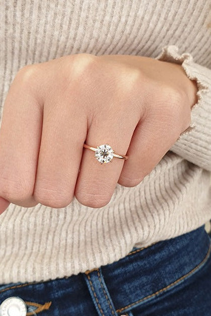 ruby and moissanite ring